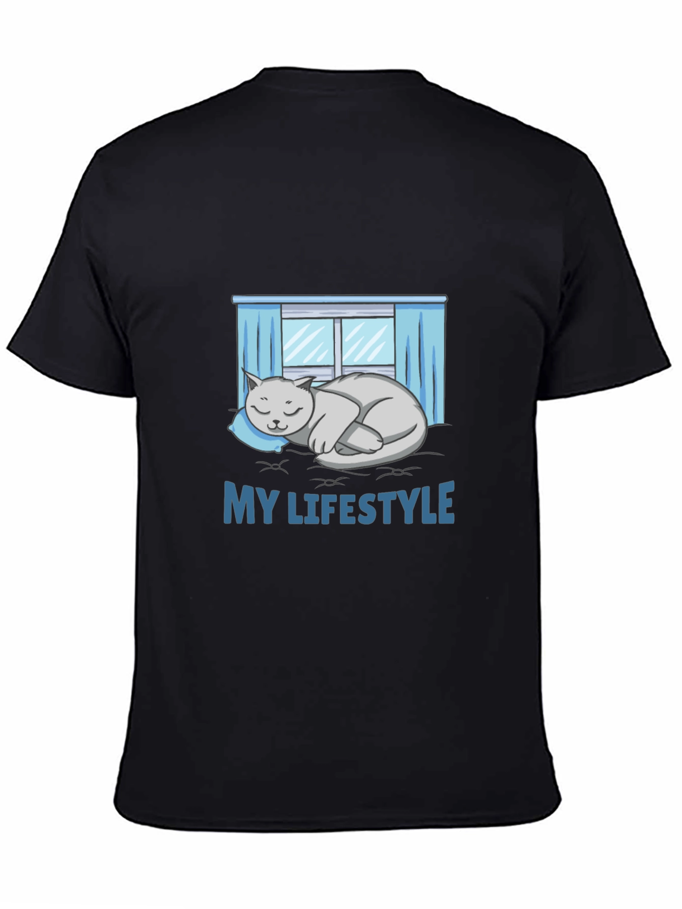 My Lifestyle Cat Nap Black T-Shirt