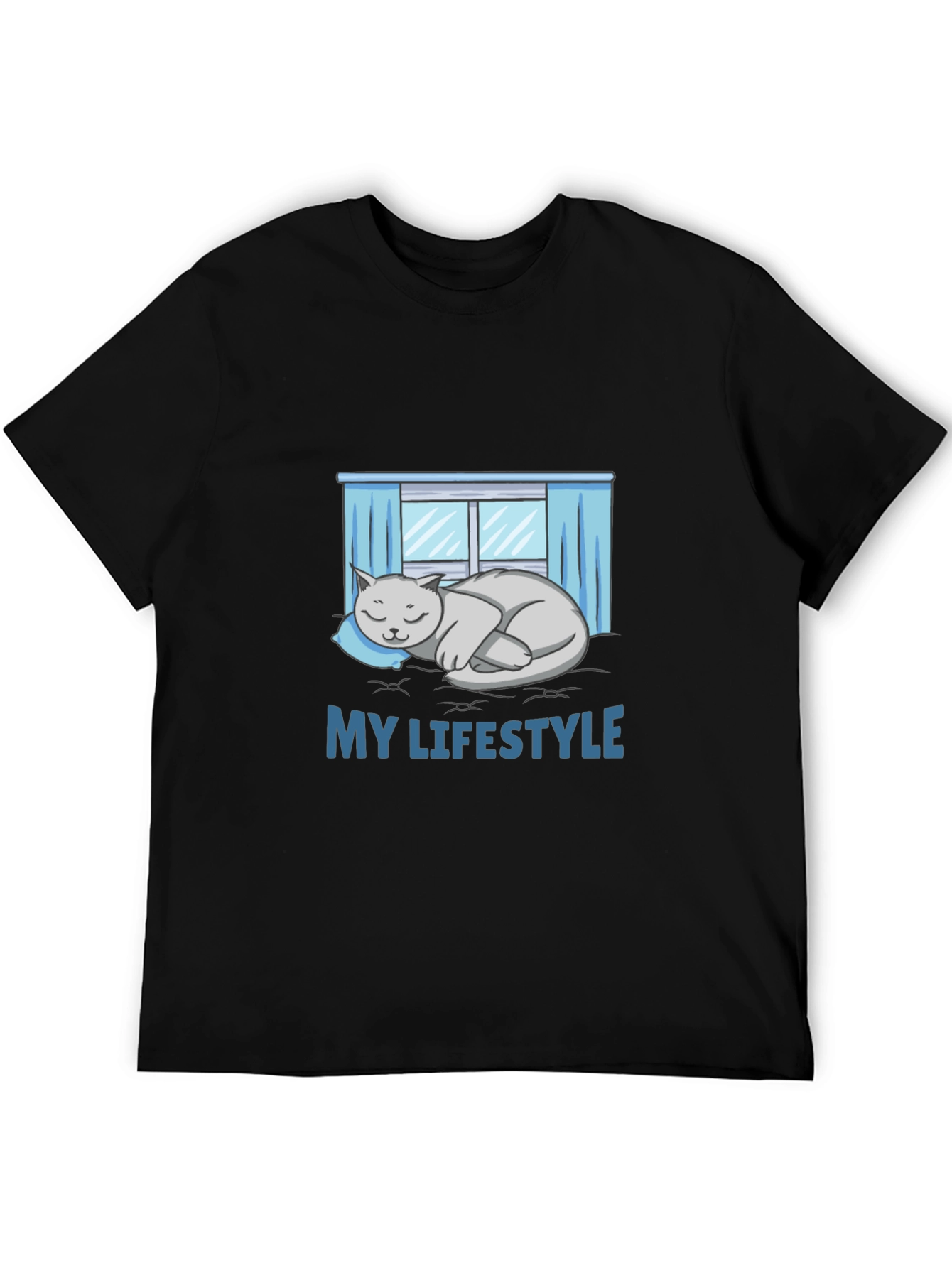 My Lifestyle Cat Nap Black T-Shirt