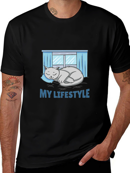 My Lifestyle Cat Nap Black T-Shirt