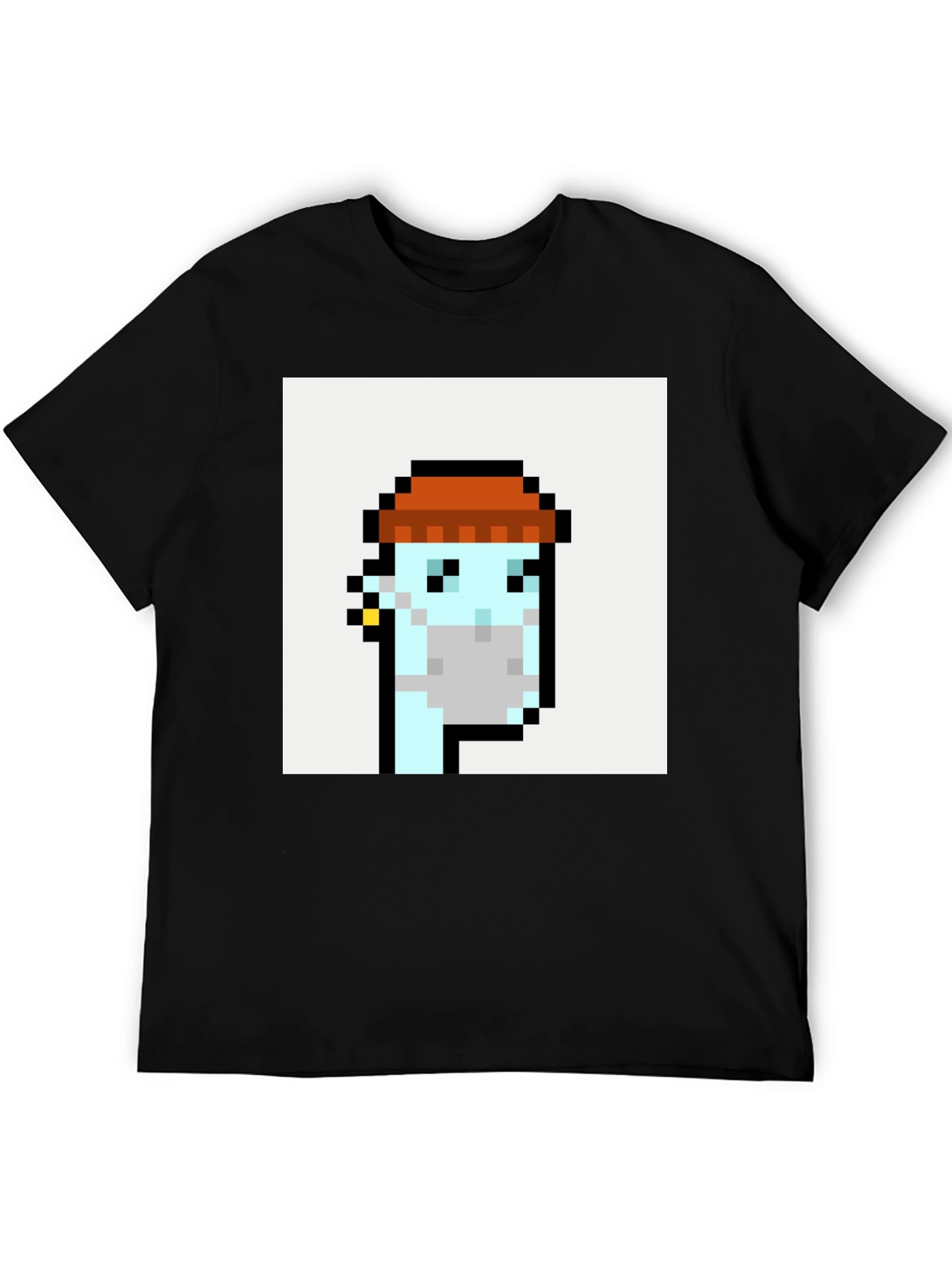 Pixel Art Crypto Punk Black T-Shirt