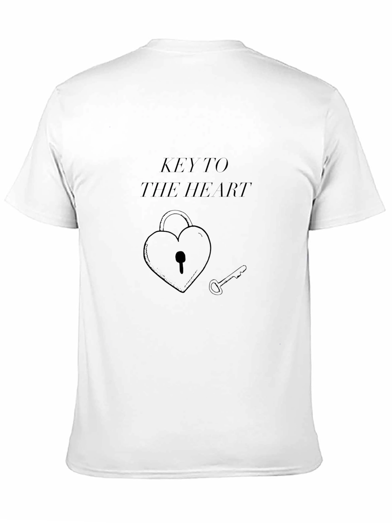 Key To My Heart Black Graphic Tee