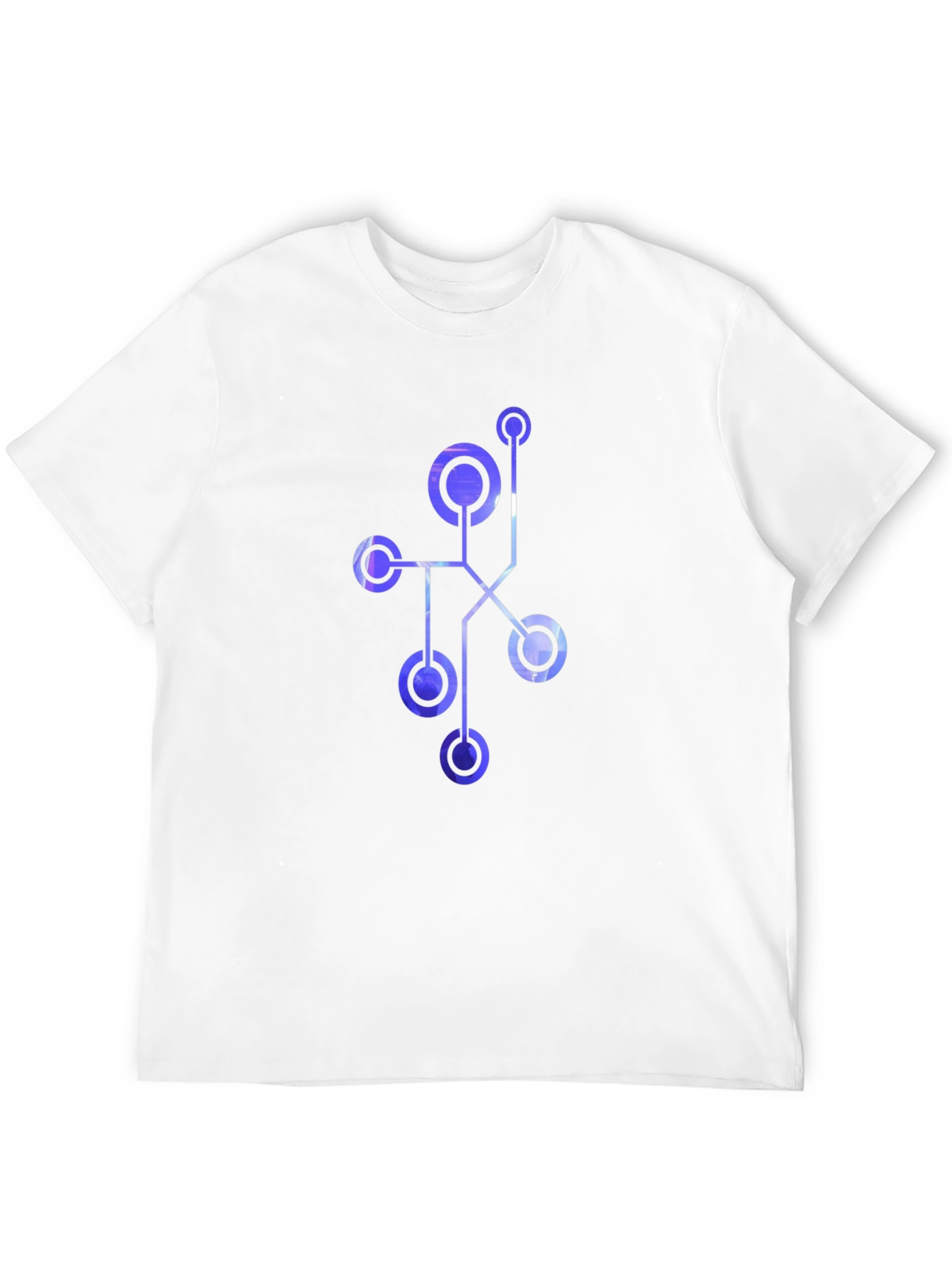 Abstract Geometric Design Mens Black T-Shirt