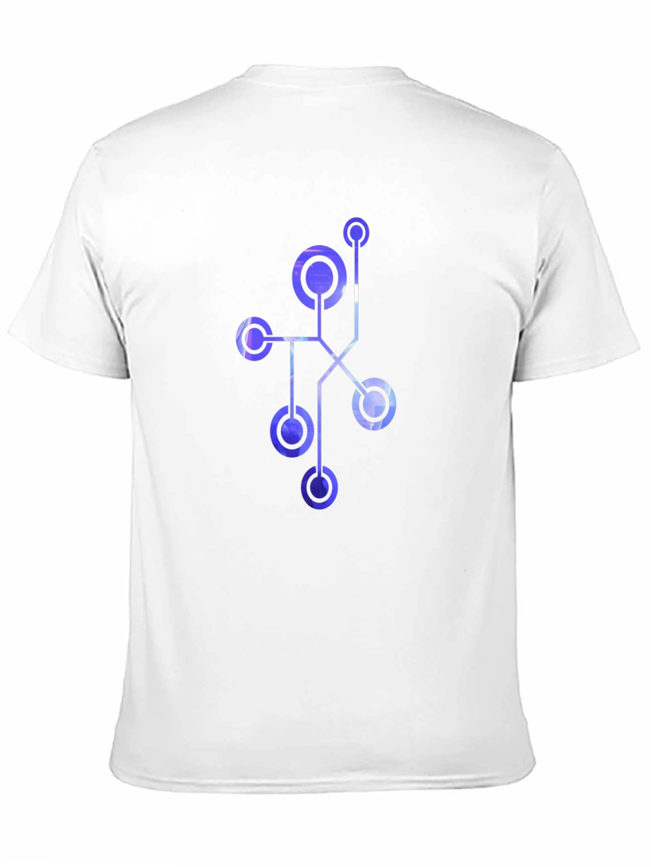 Abstract Geometric Design Mens Black T-Shirt