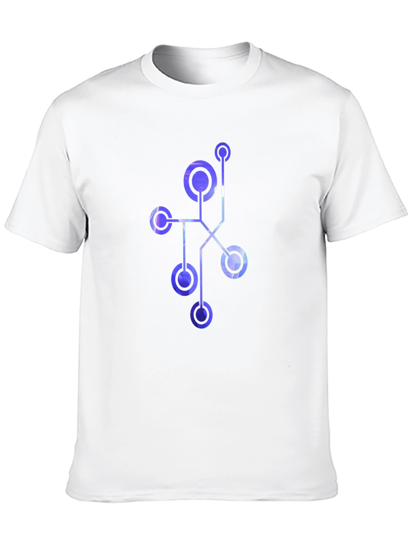 Abstract Geometric Design Mens Black T-Shirt