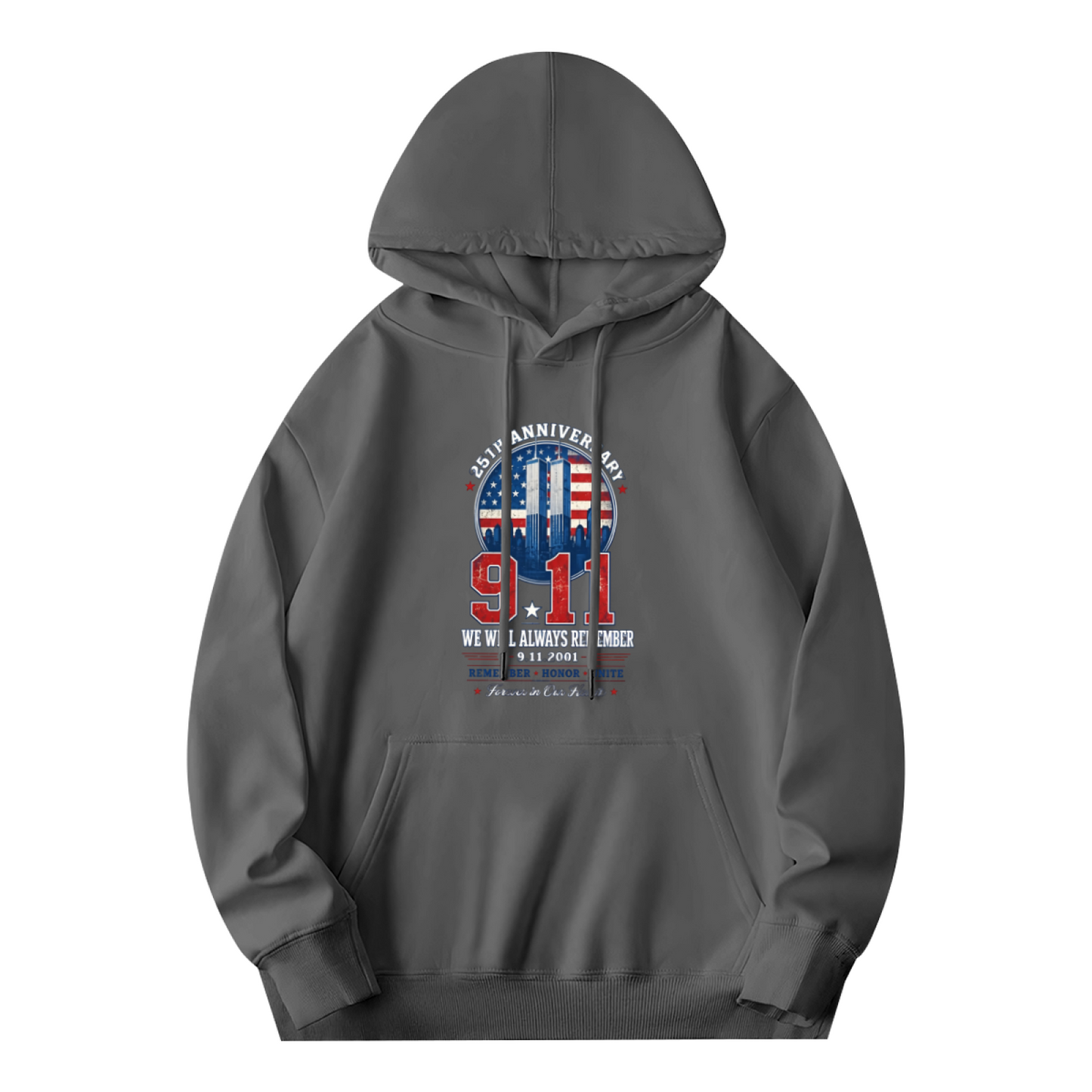 We Will Always Remember 9/11 25th Anniversary Memorial Hoodie