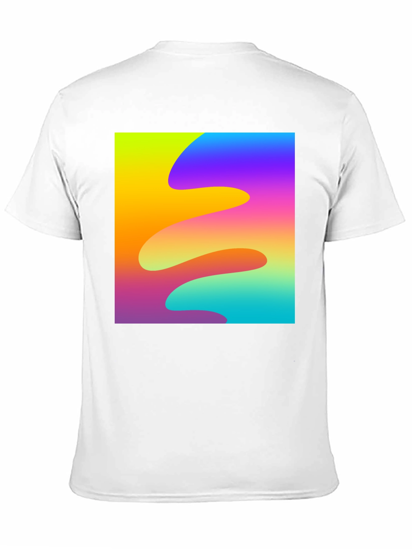 Abstract Wave Black T-Shirt