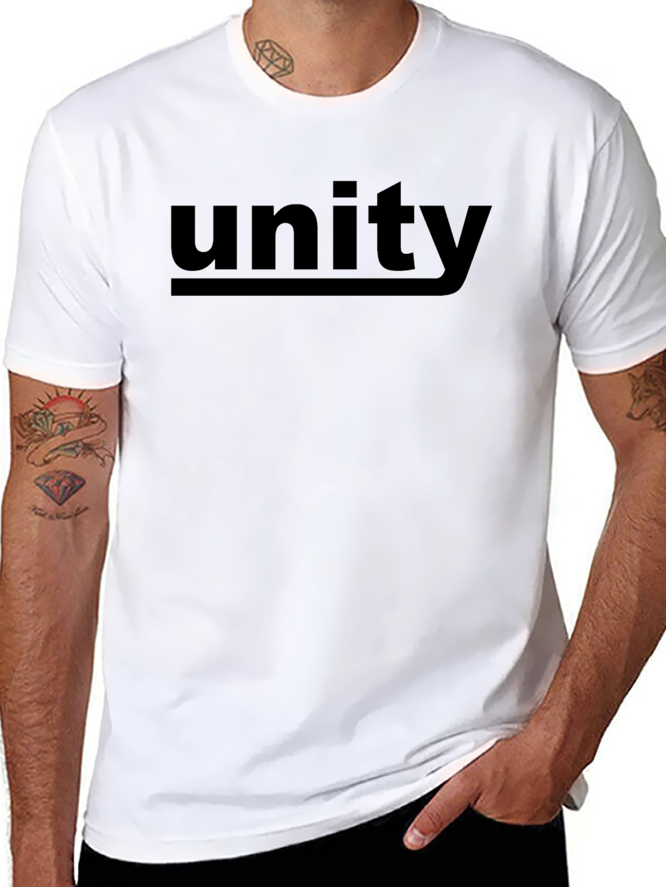 Unity Graphic Print Black T-Shirt