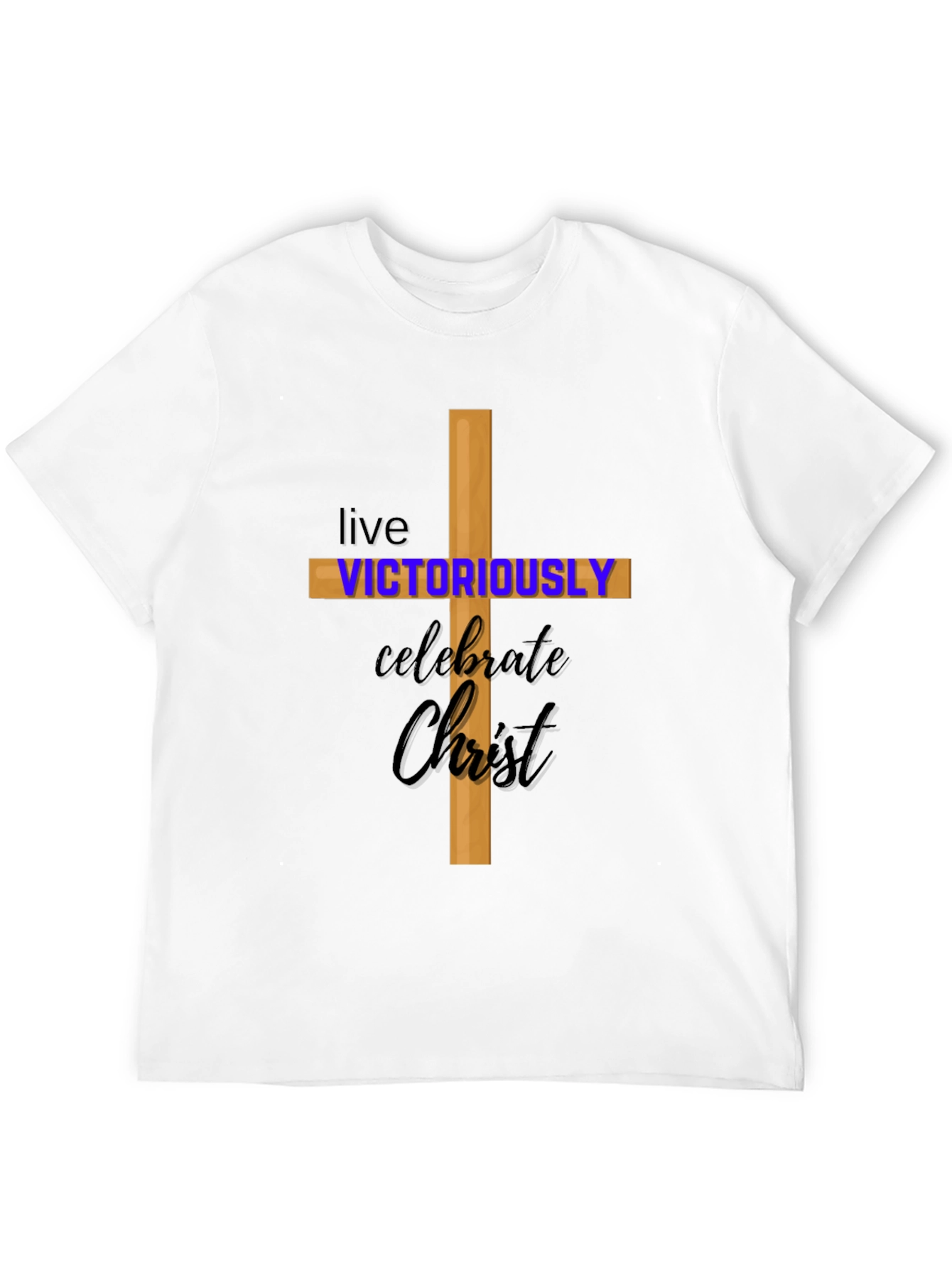 Christian Tee: Live Victoriously Celebrate Christ