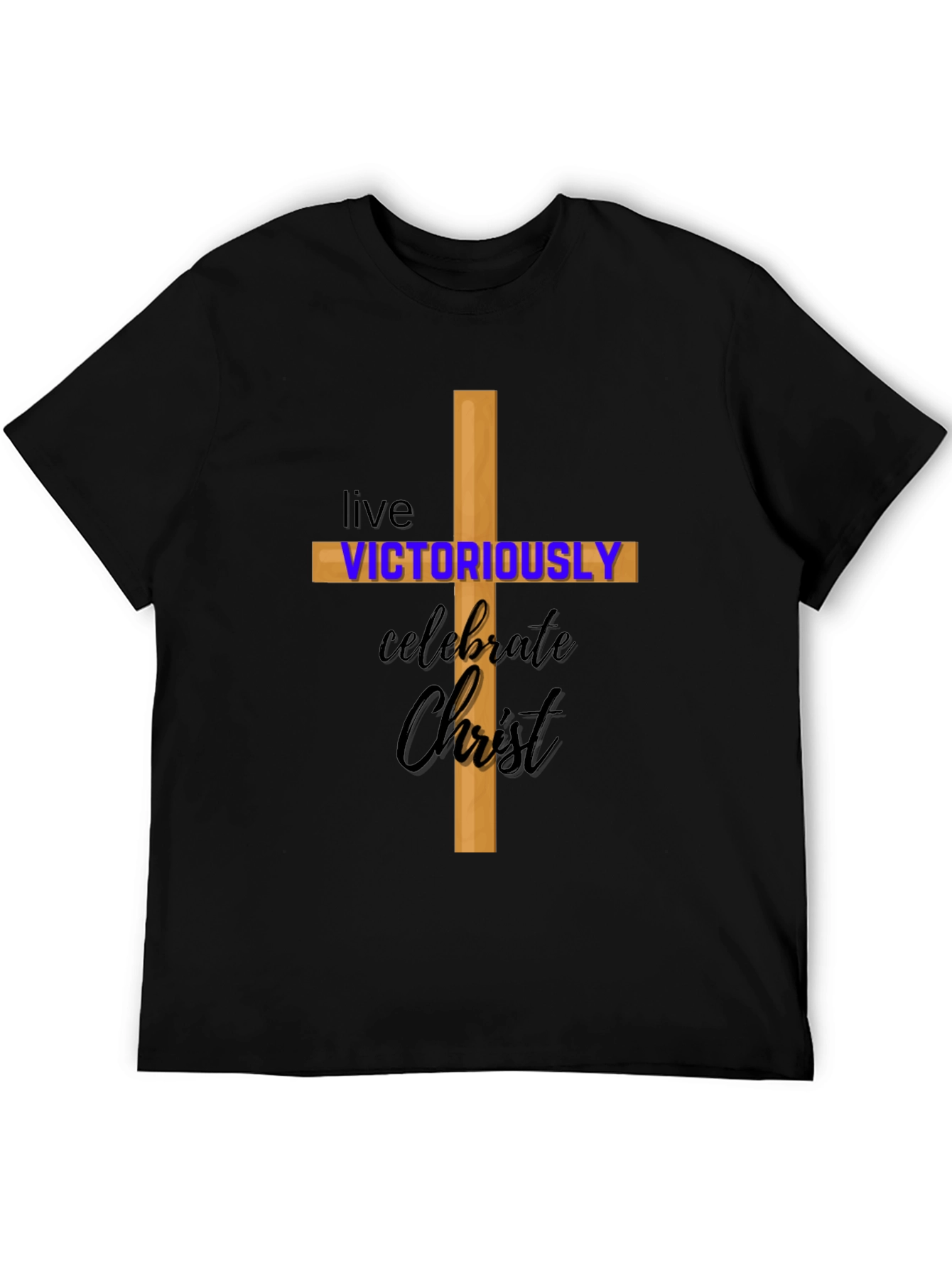 Christian Tee: Live Victoriously Celebrate Christ