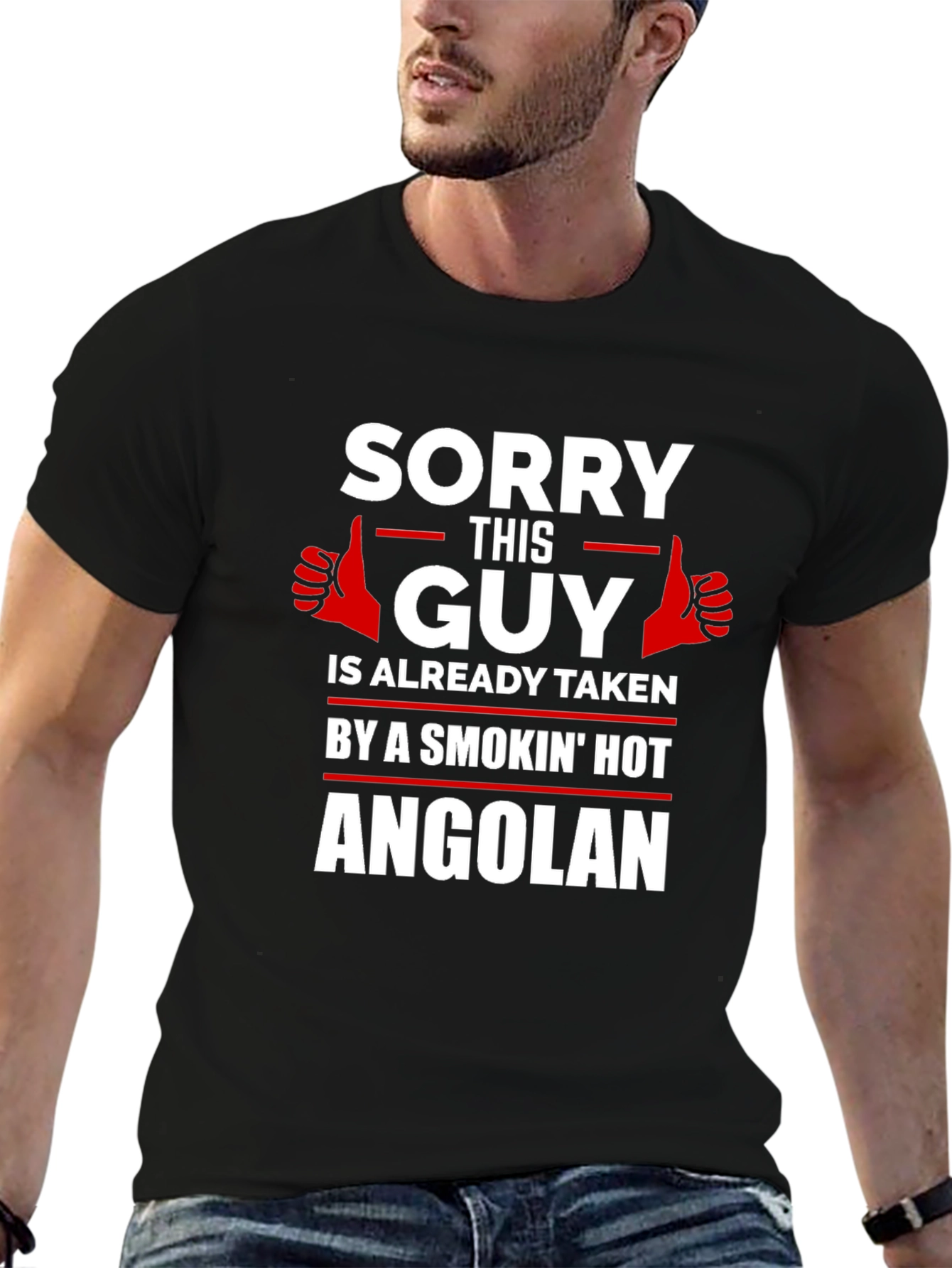 Sorry This Guy Taken by Angolan T-Shirt