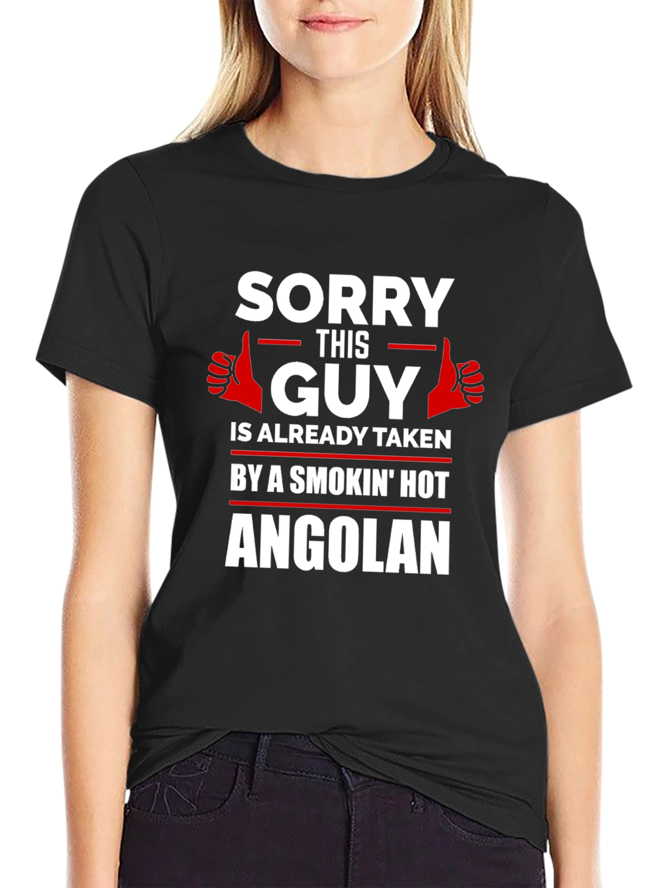 Sorry This Guy Taken by Angolan T-Shirt