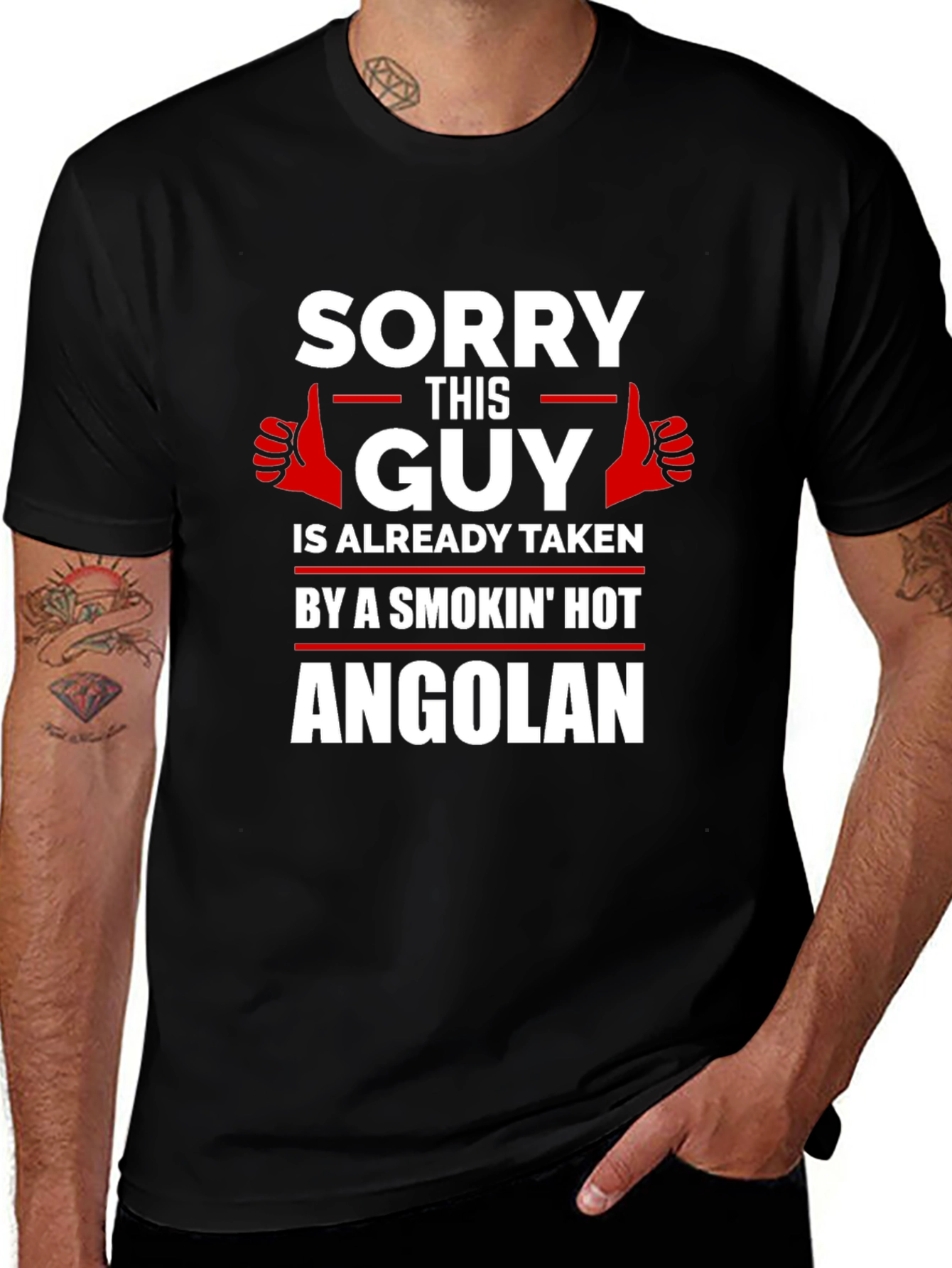 Sorry This Guy Taken by Angolan T-Shirt