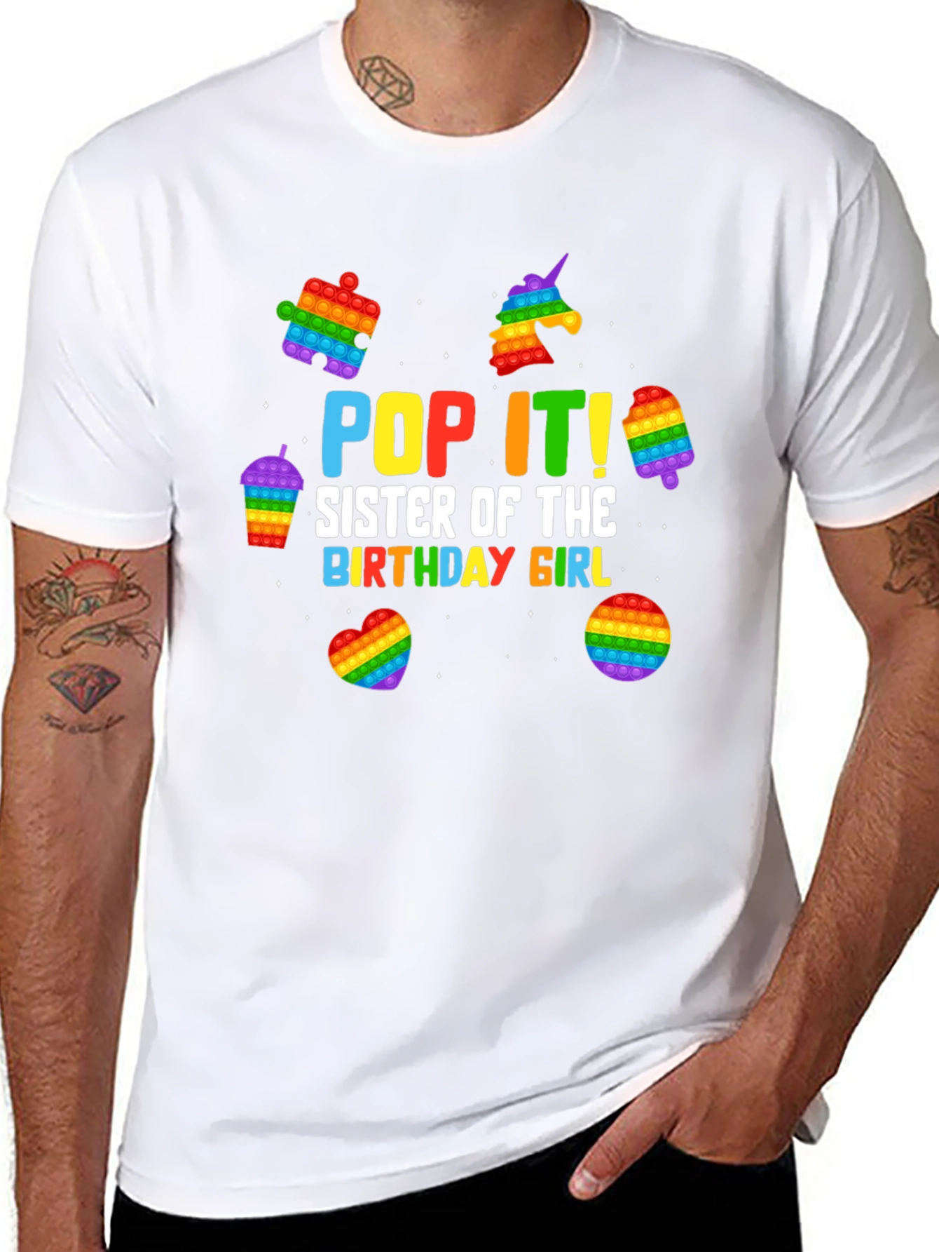 Pop It! Sister of the Birthday Girl T-Shirt