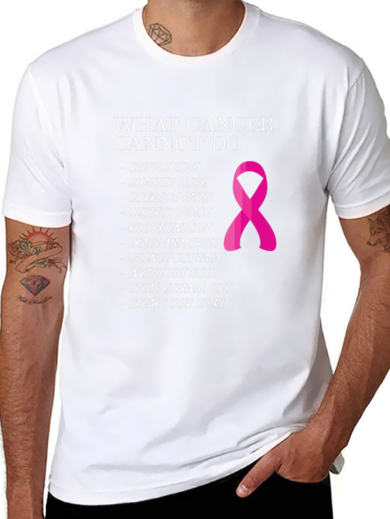 Cancer Awareness T-Shirt: What Cancer Cannot Do