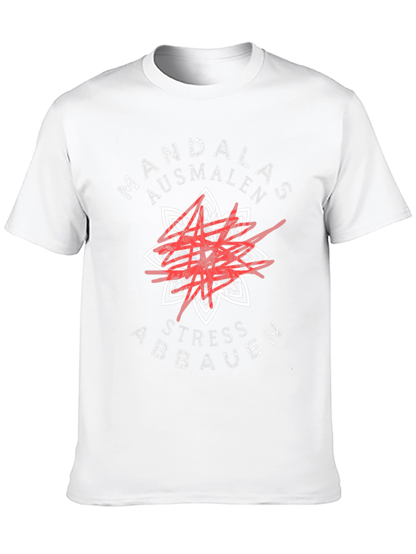 Mandalas Ausmalen Stress Abbauen Black T-Shirt