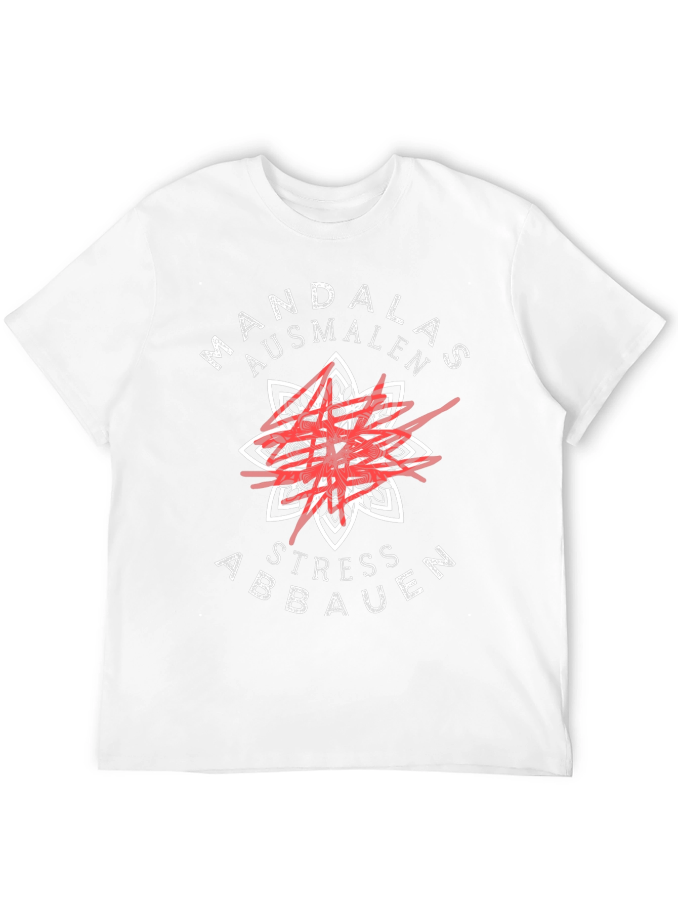 Mandalas Ausmalen Stress Abbauen Black T-Shirt