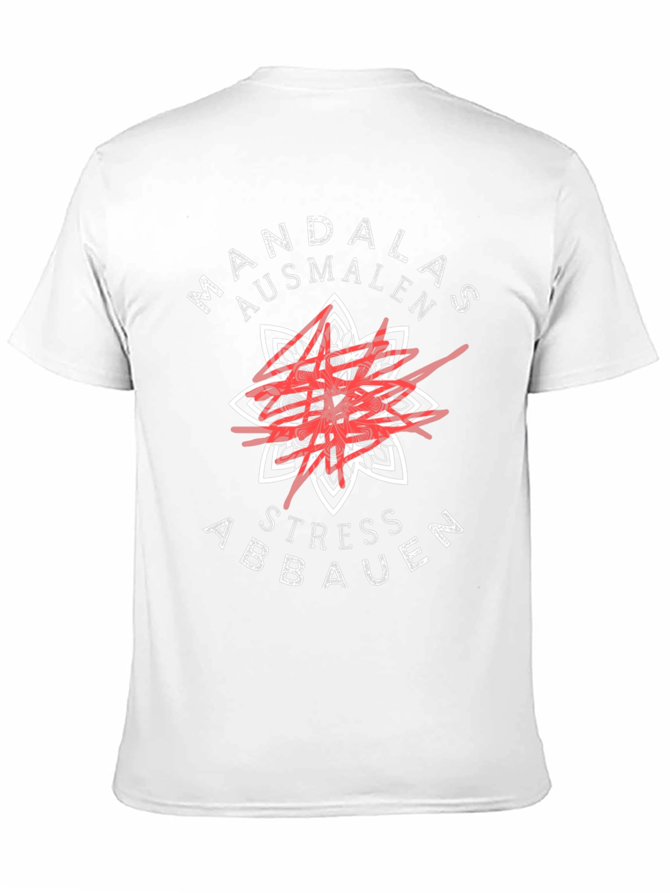 Mandalas Ausmalen Stress Abbauen Black T-Shirt