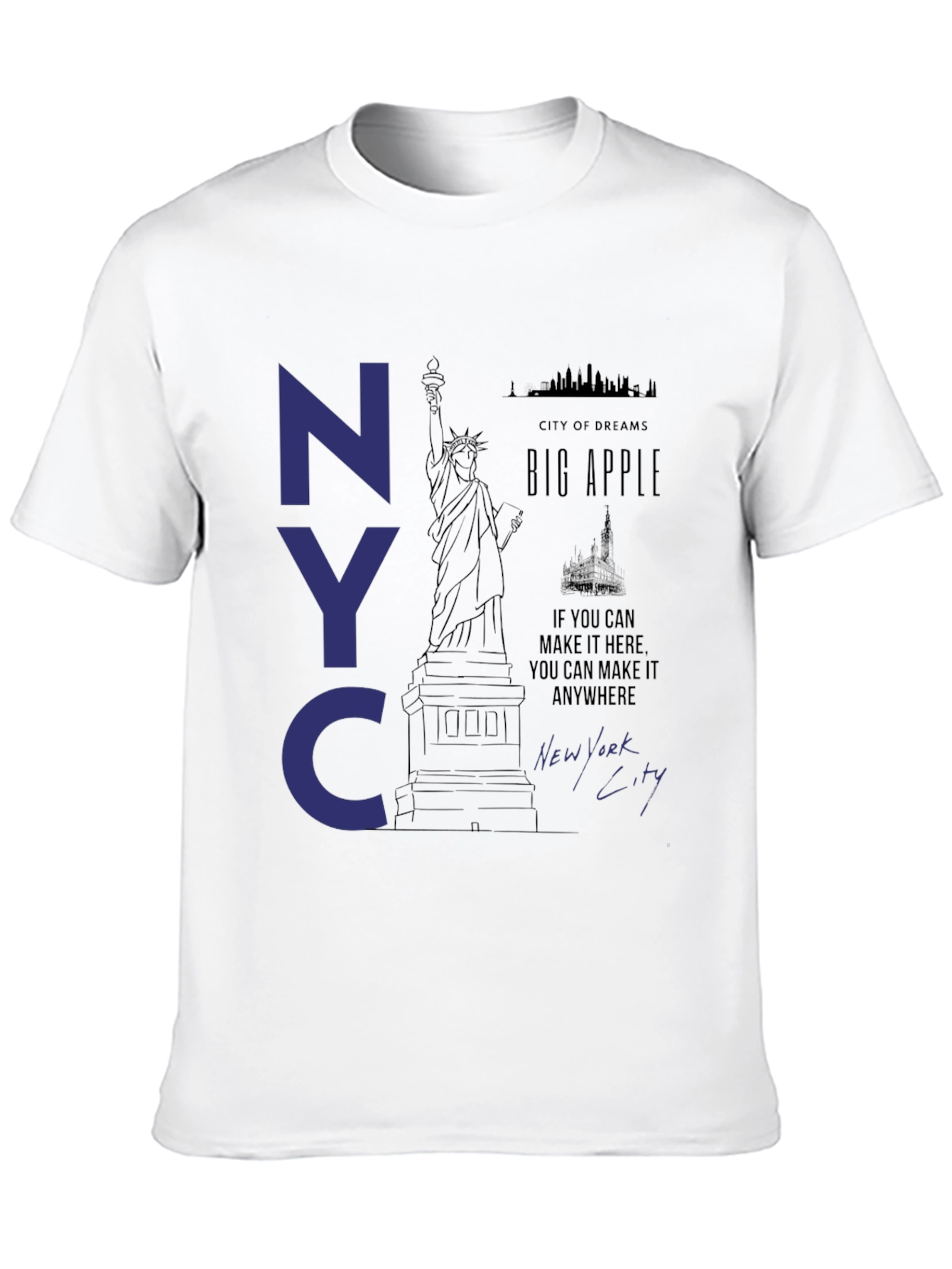 NYC Statue of Liberty Graphic T-Shirt