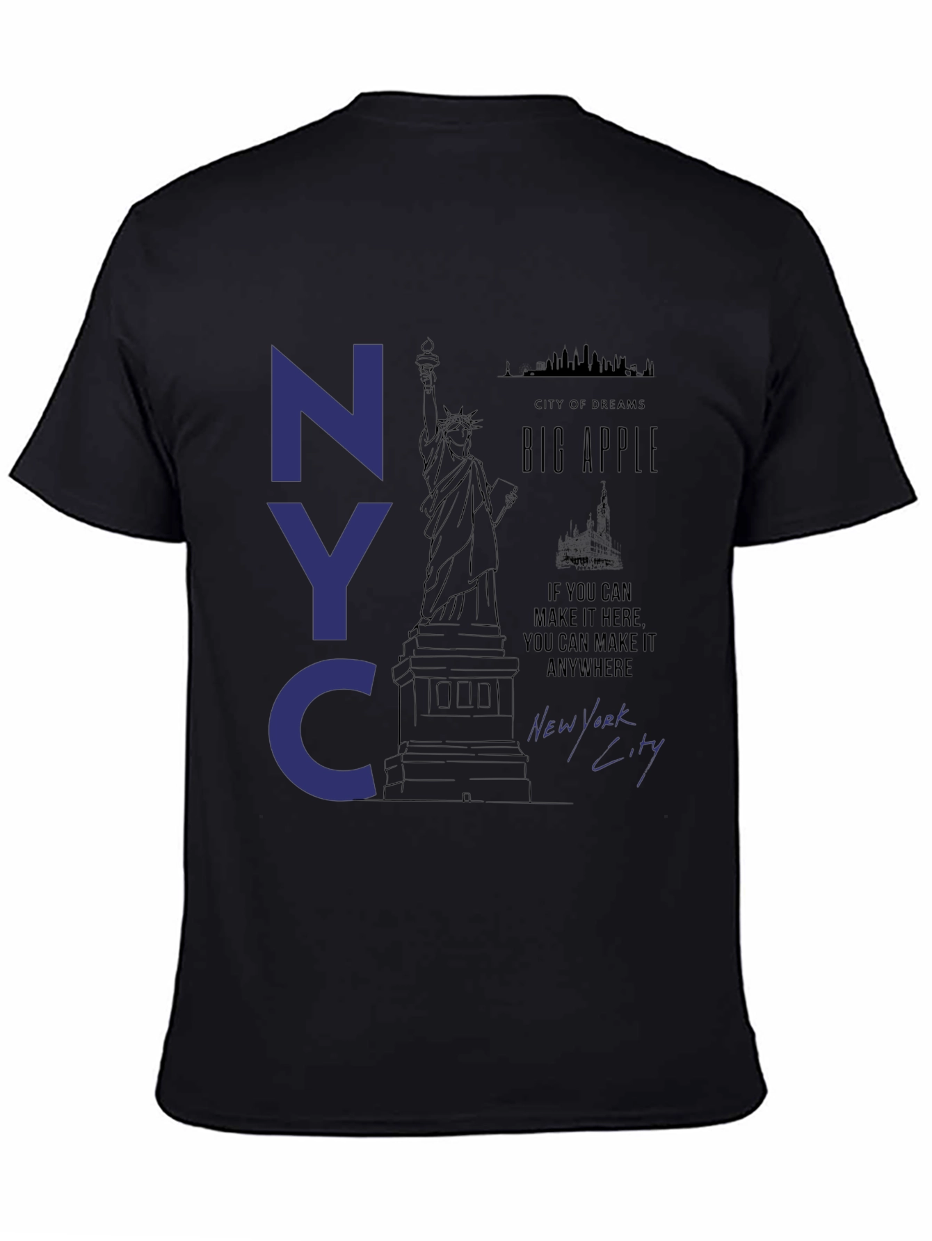 NYC Statue of Liberty Graphic T-Shirt