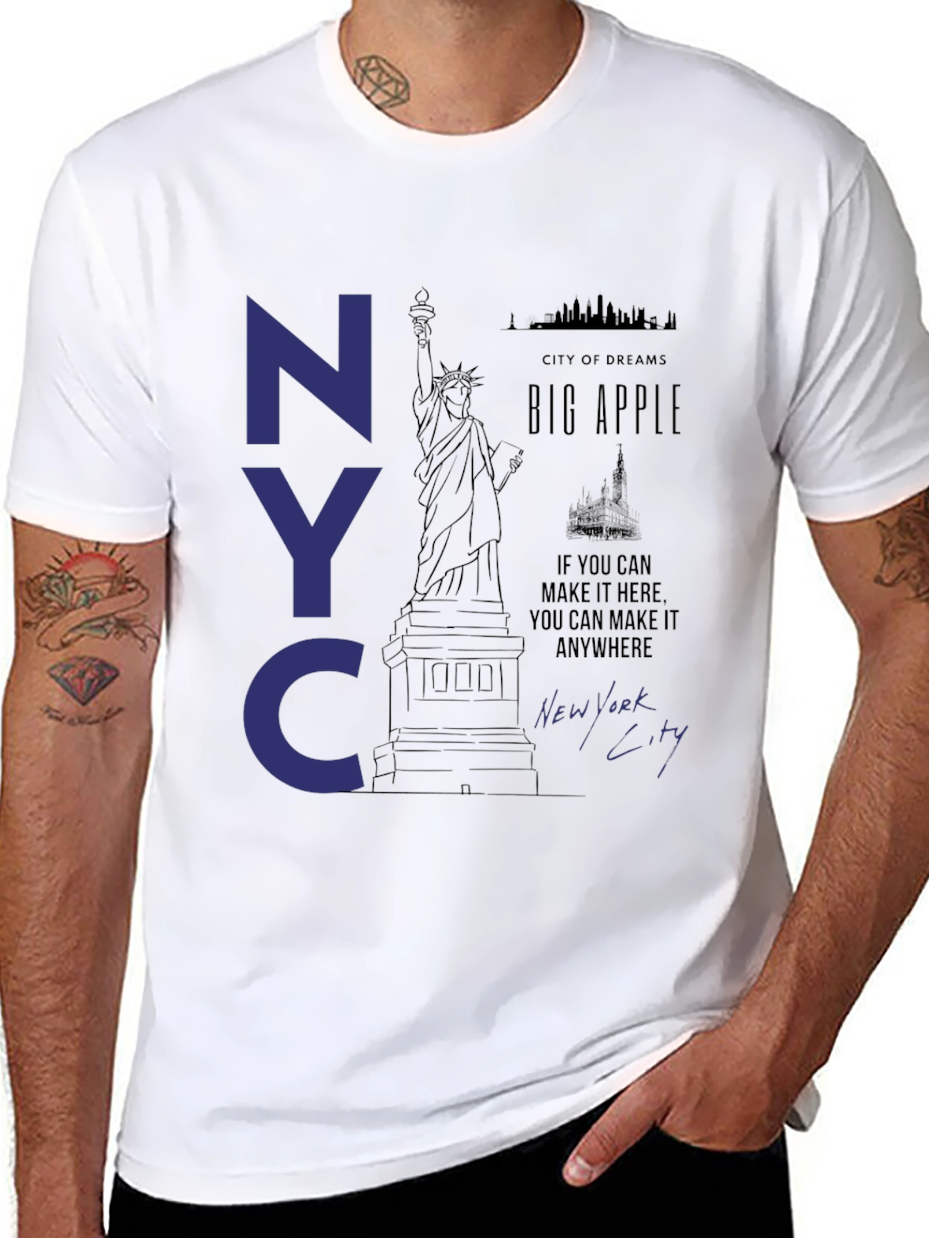 NYC Statue of Liberty Graphic T-Shirt