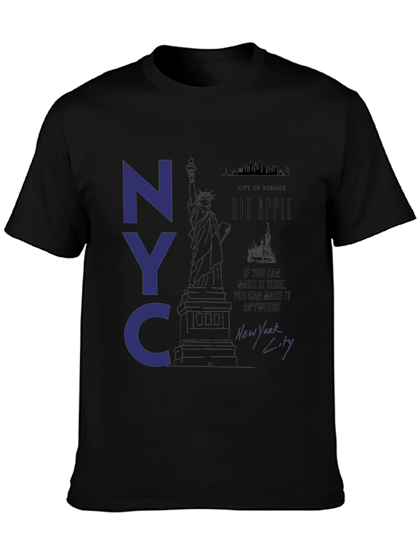 NYC Statue of Liberty Graphic T-Shirt