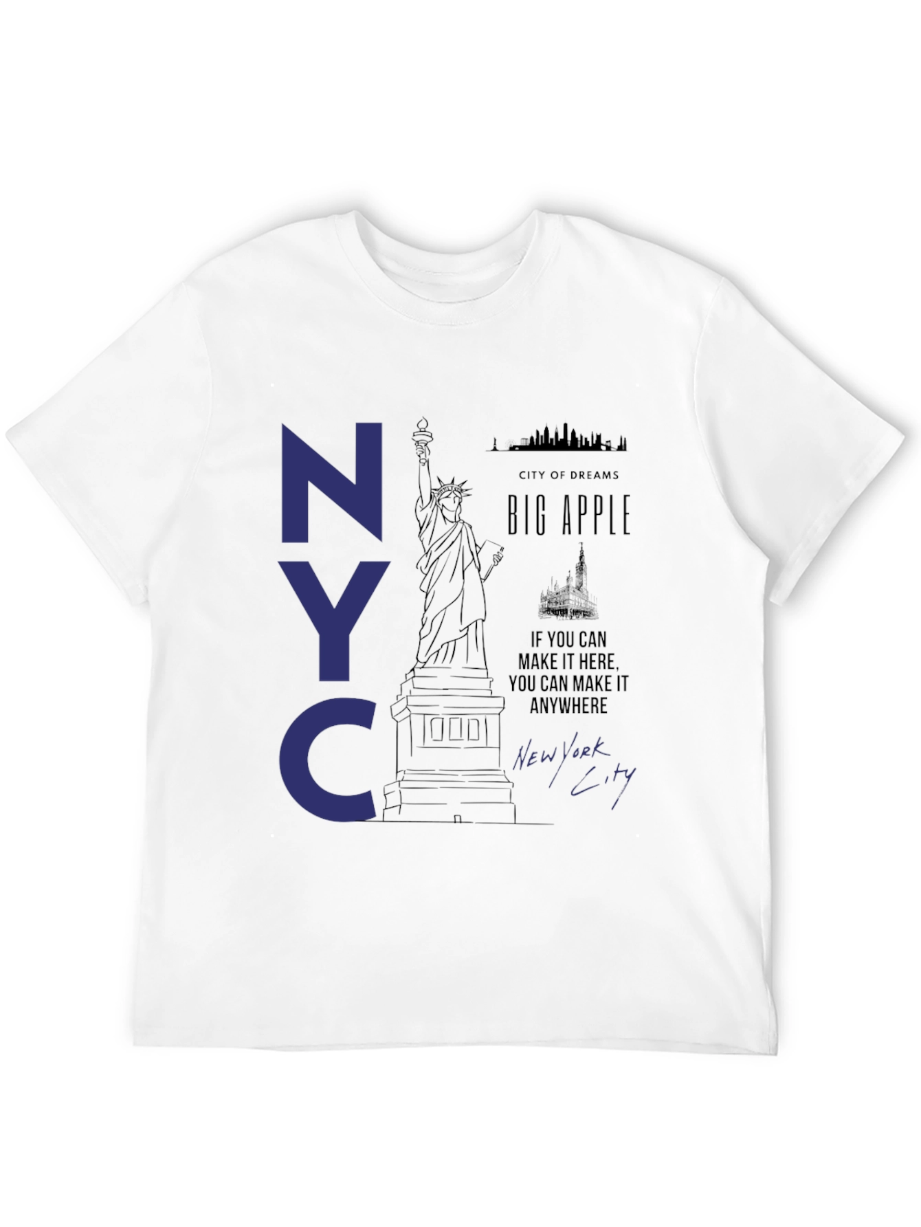 NYC Statue of Liberty Graphic T-Shirt