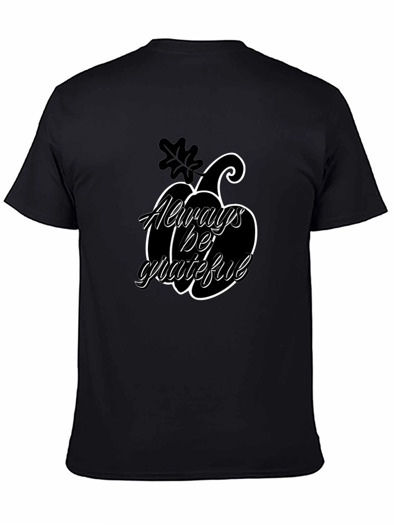 Always Be Grateful Pumpkin Graphic T-Shirt