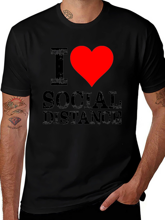 I Heart Social Distance Graphic Tee