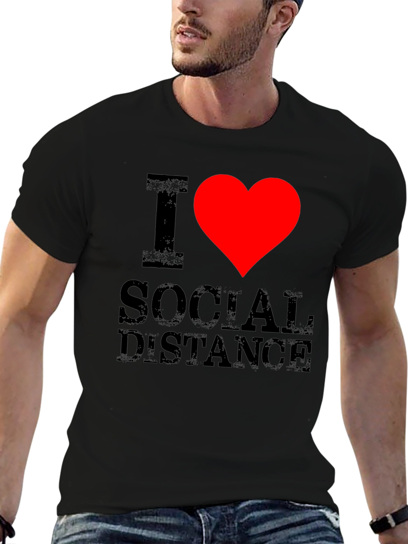 I Heart Social Distance Graphic Tee