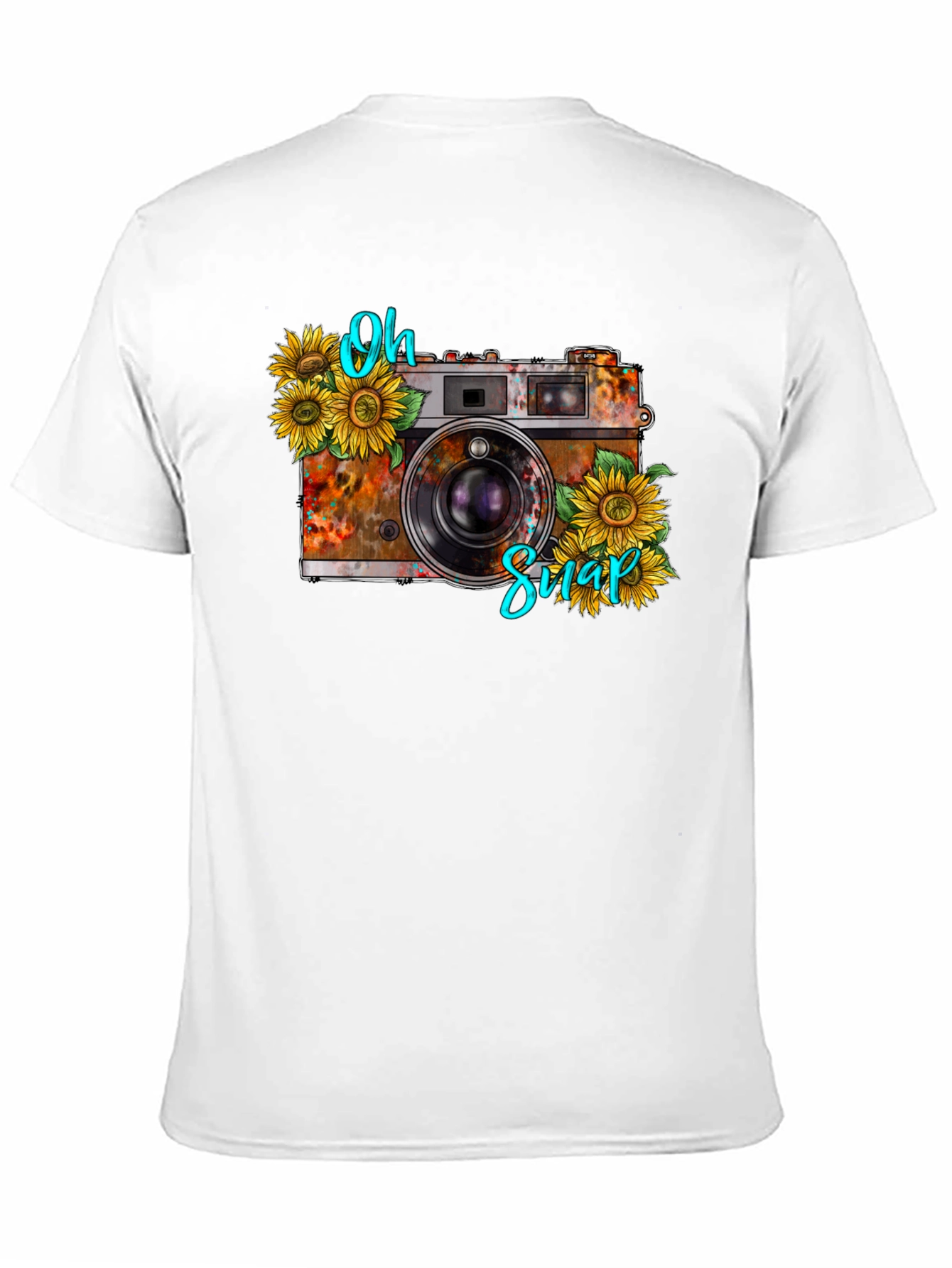 Rustic Camera Sunflower Graphic Tee