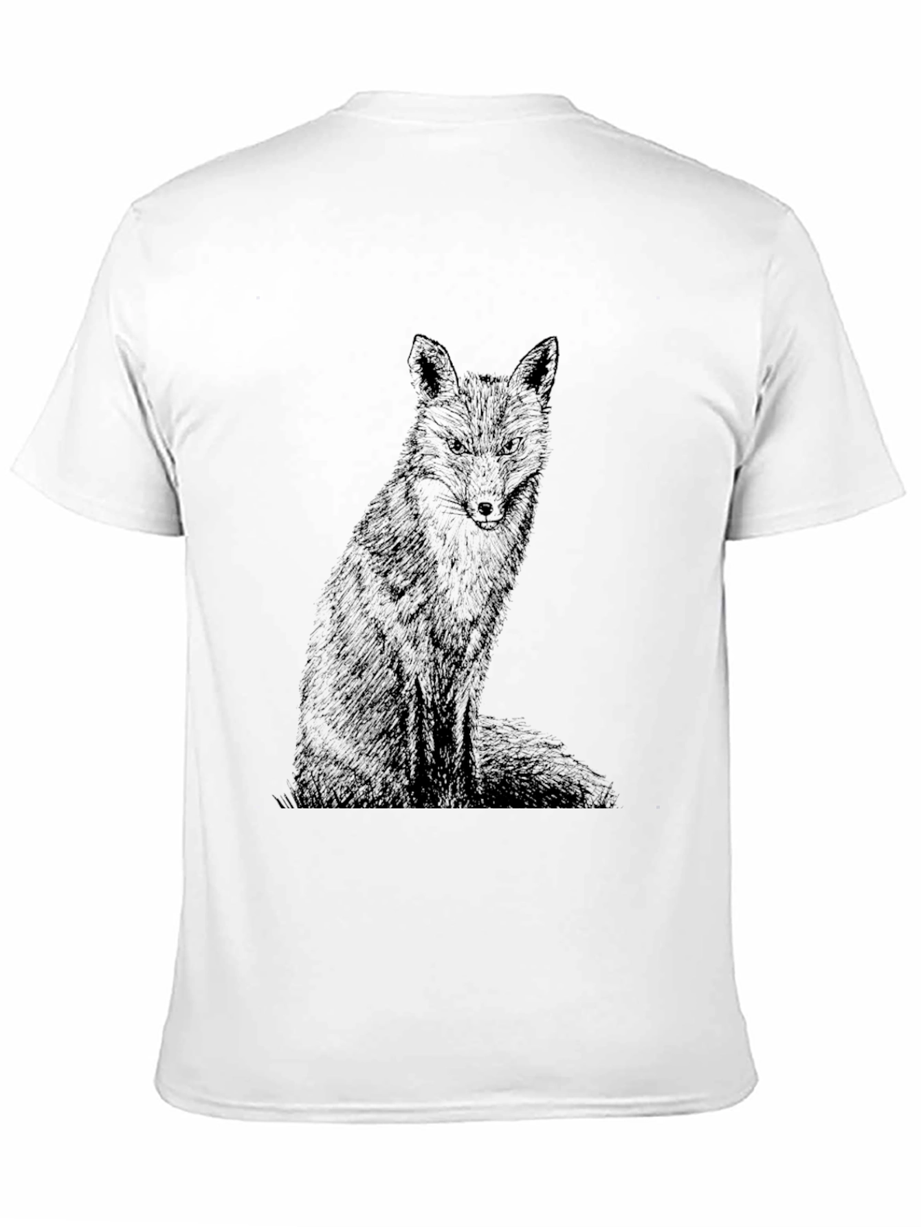 Black Fox Graphic Tee - Mens Stylish Cotton T-Shirt