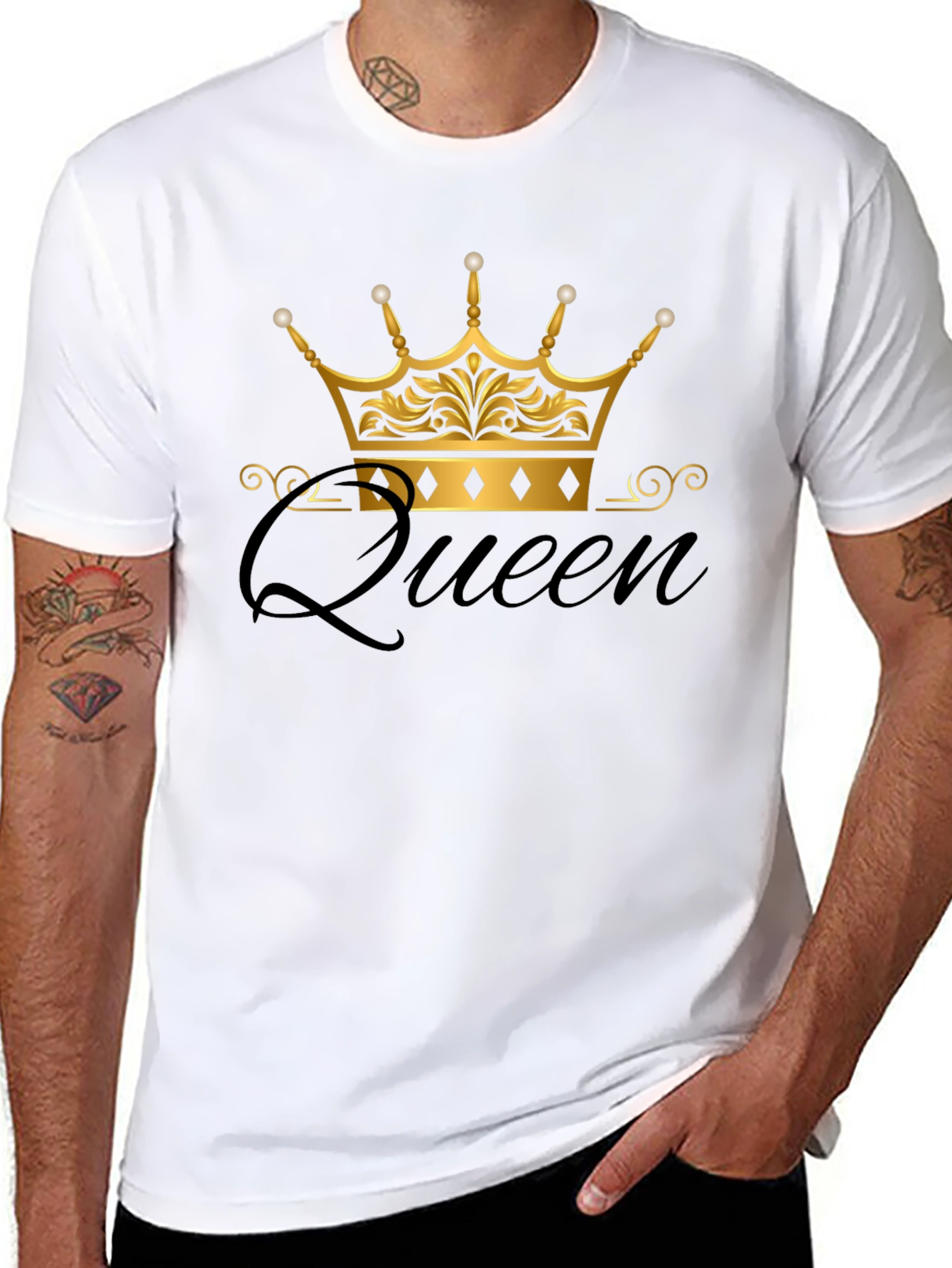 Queen Crown Black T-Shirt