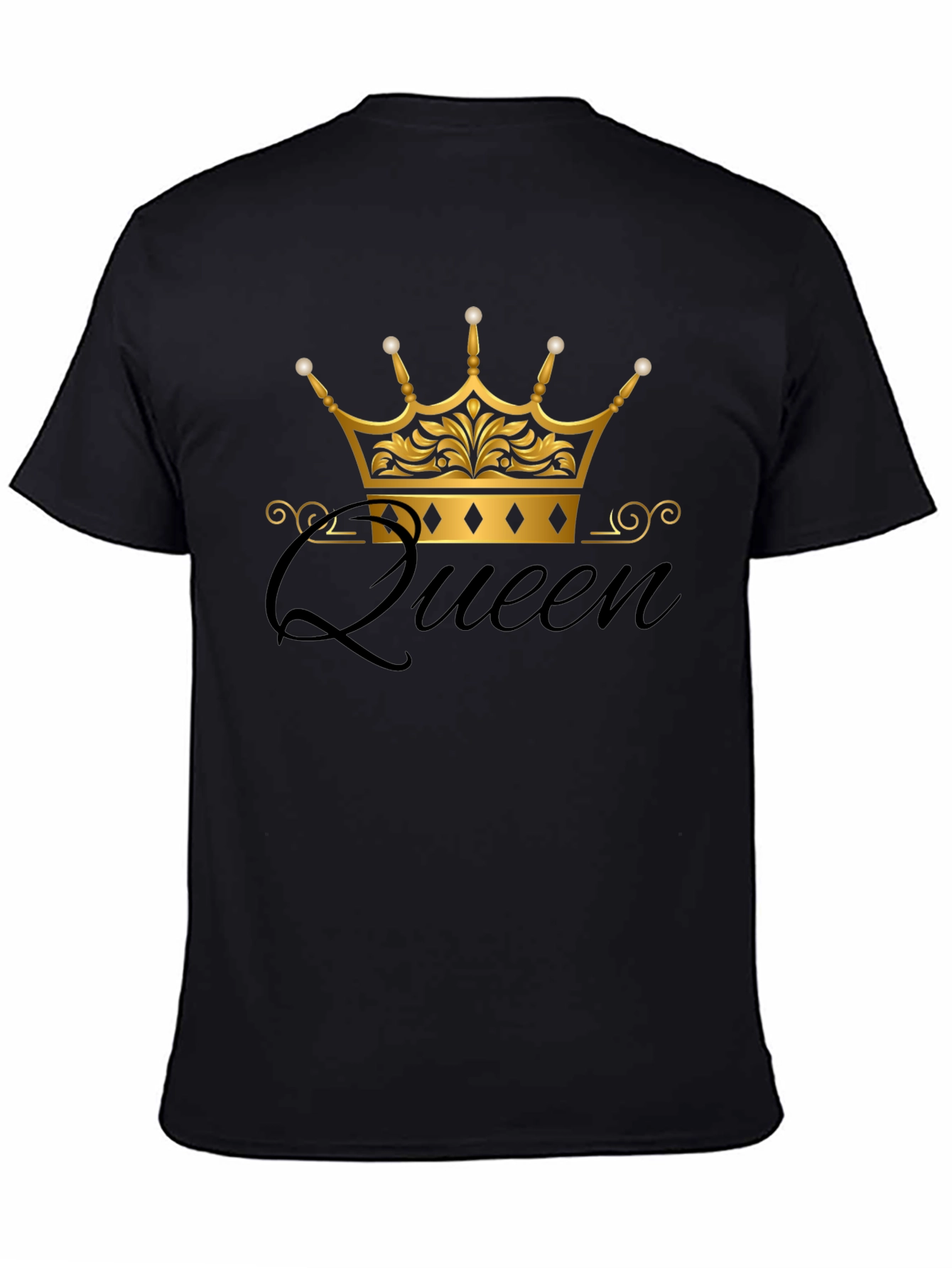 Queen Crown Black T-Shirt
