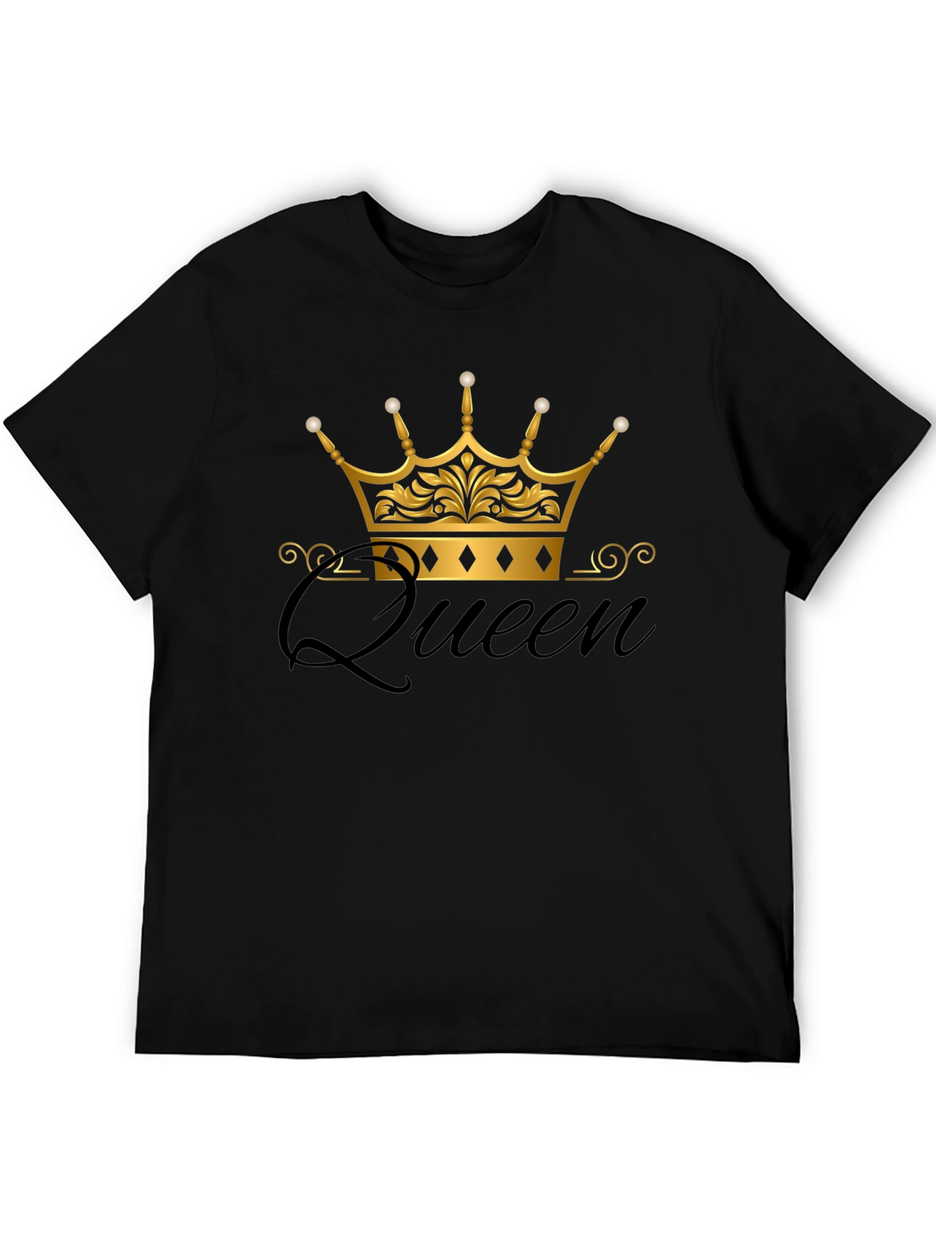 Queen Crown Black T-Shirt