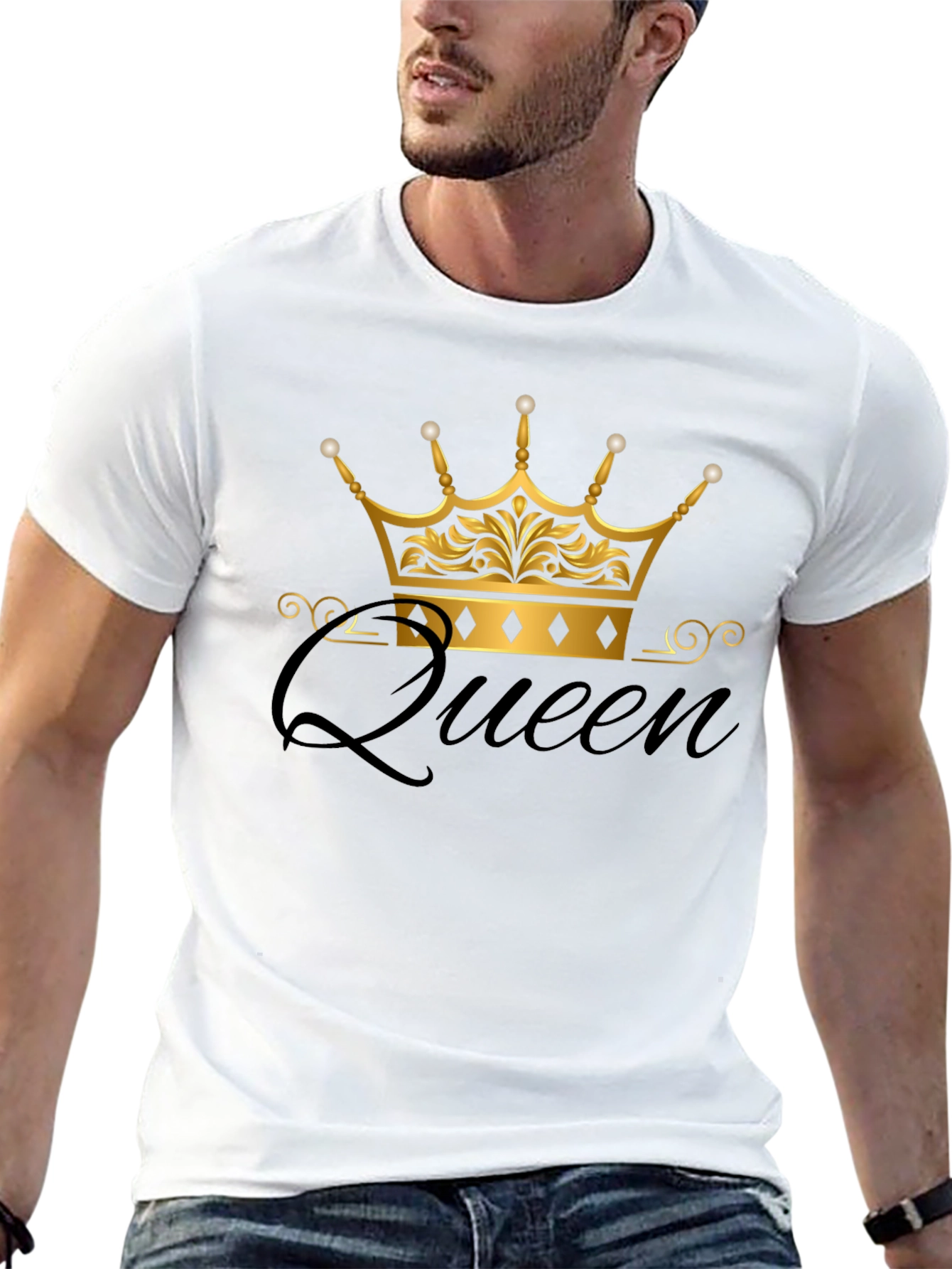 Queen Crown Black T-Shirt