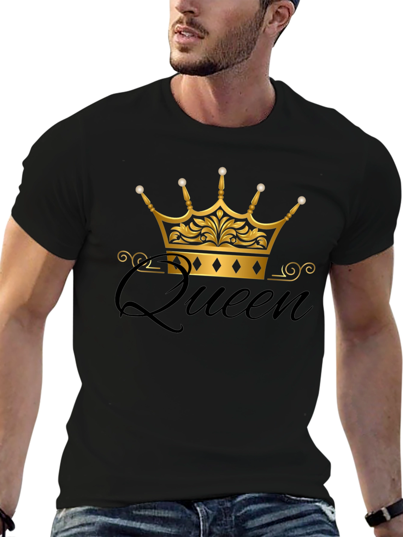 Queen Crown Black T-Shirt
