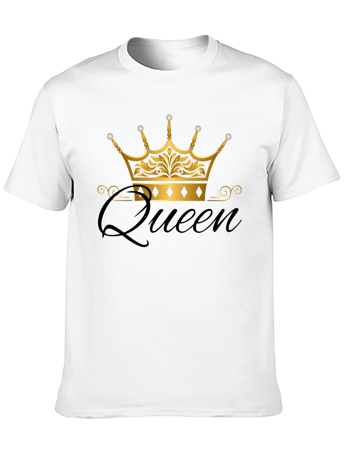Queen Crown Black T-Shirt