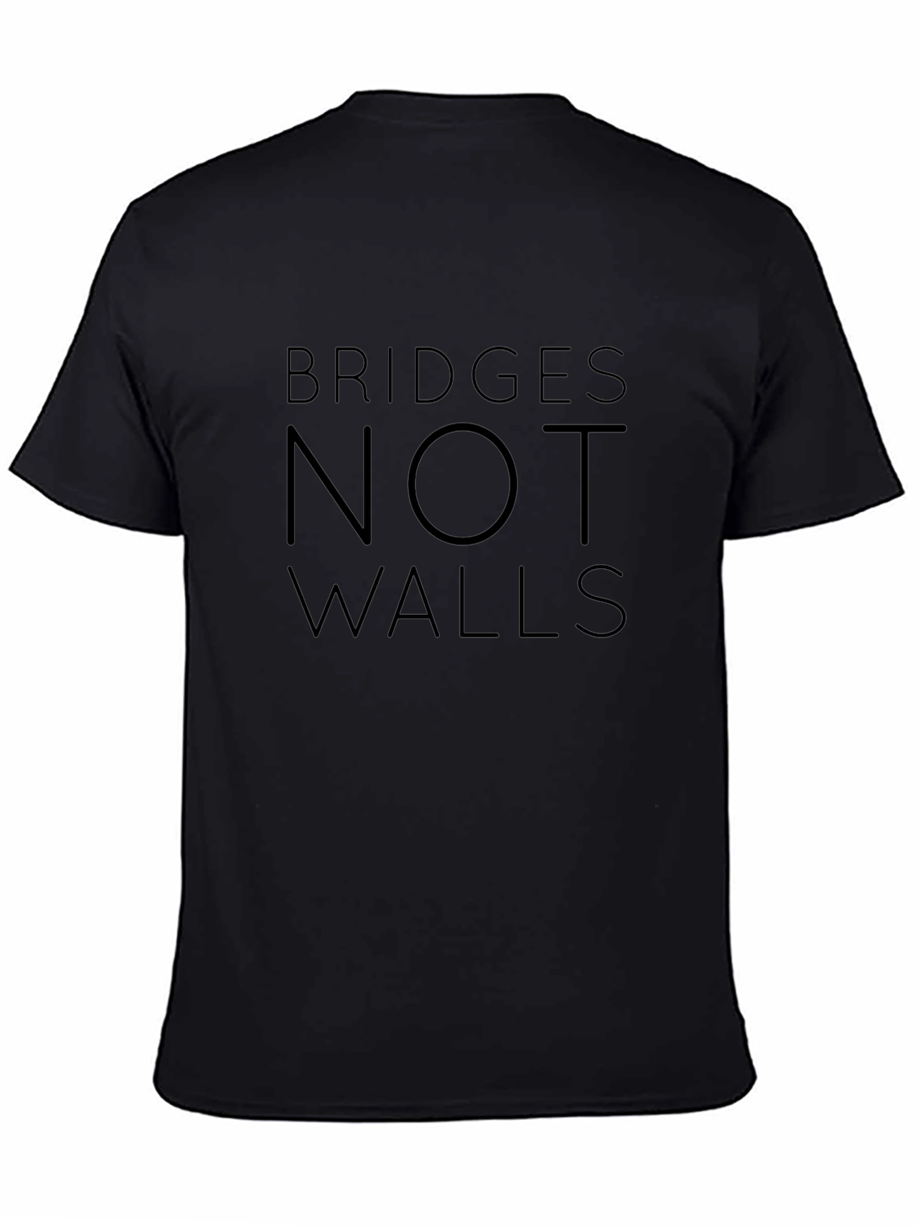 Bridges Not Walls Graphic Tee - Black