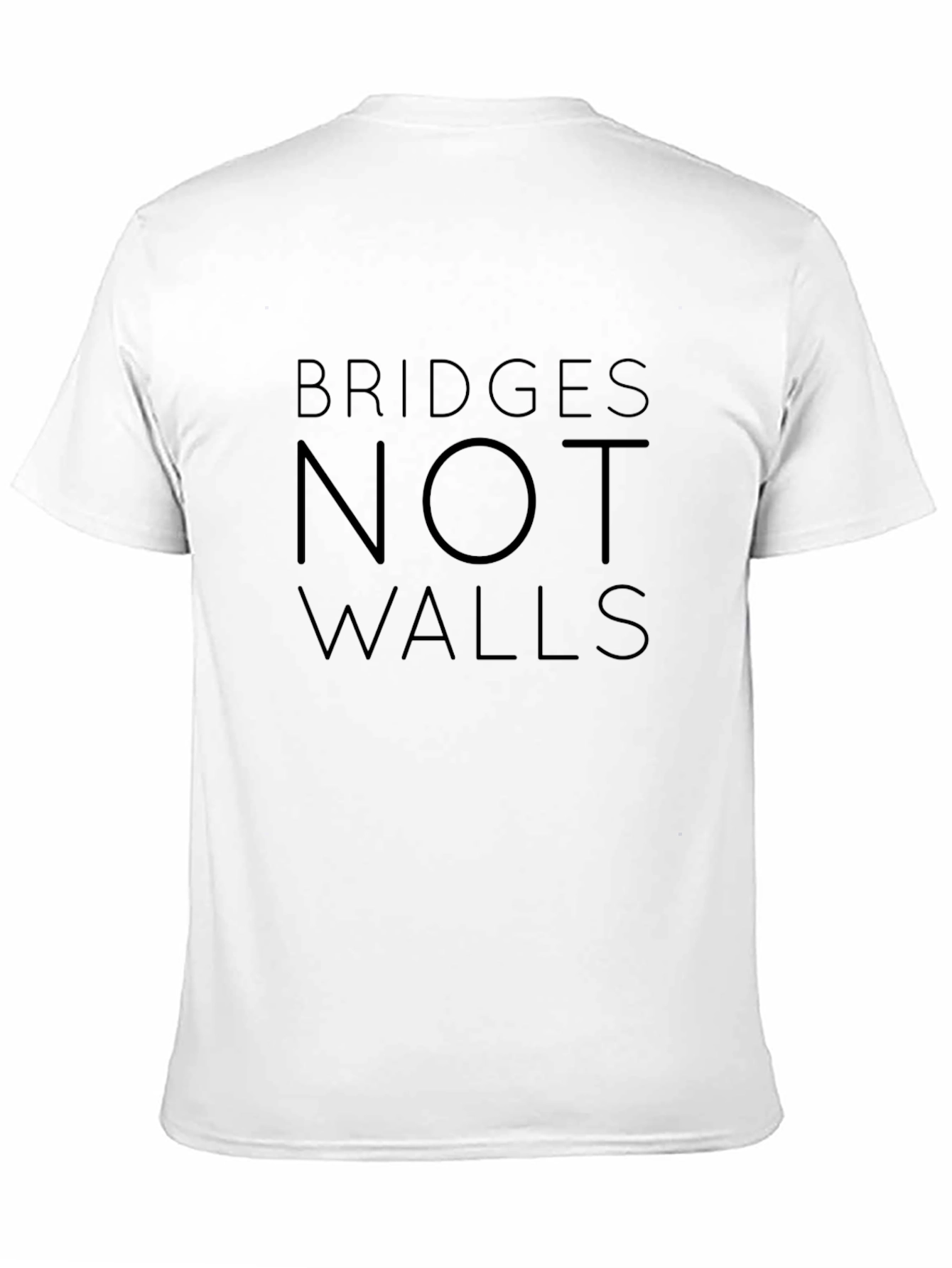 Bridges Not Walls Graphic Tee - Black