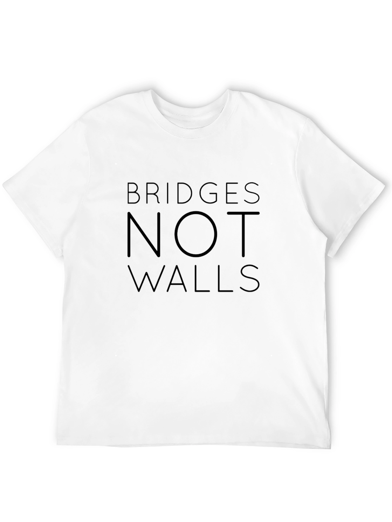 Bridges Not Walls Graphic Tee - Black