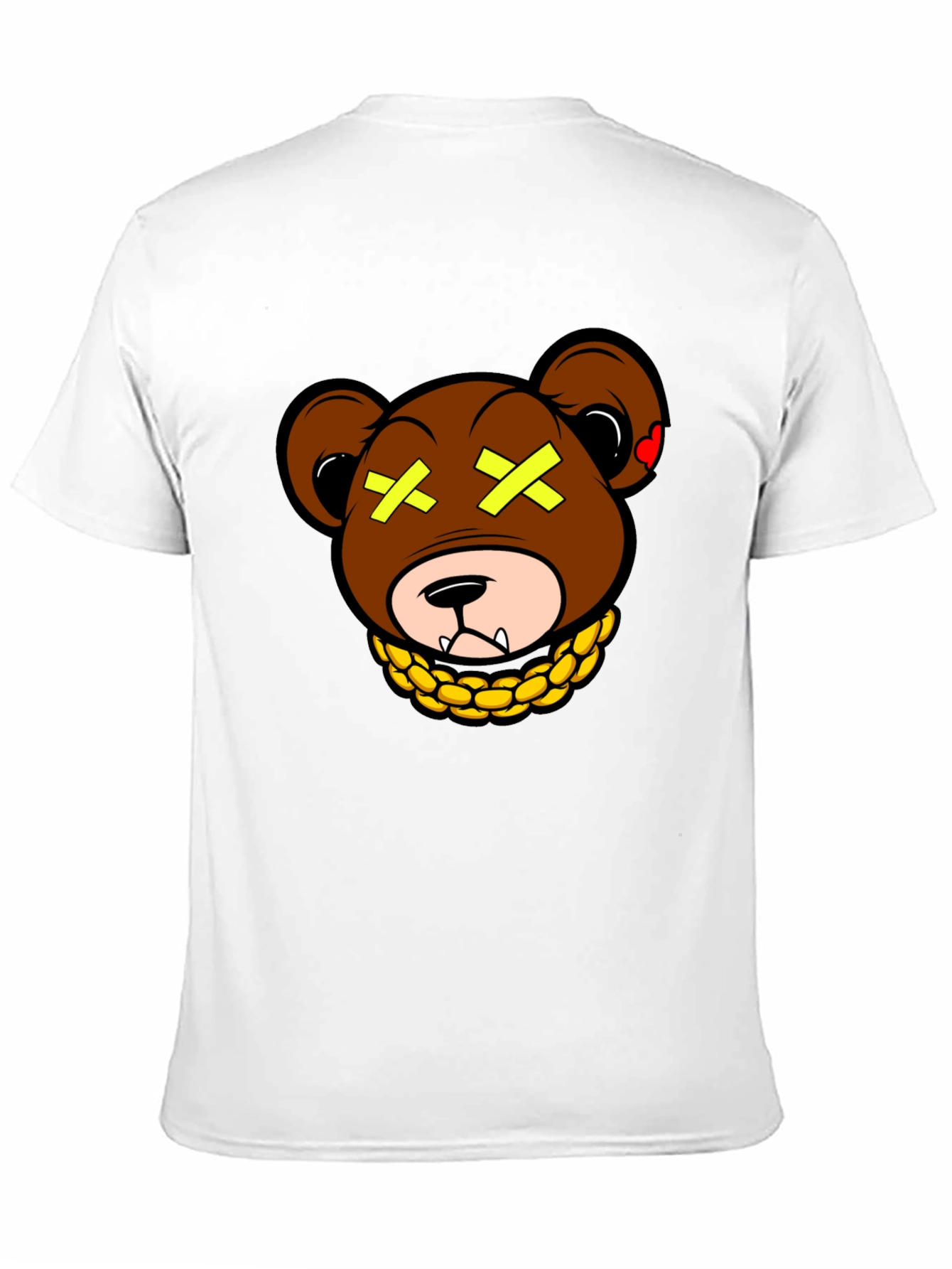 Bear With Gold Chain Graphic T-Shirt