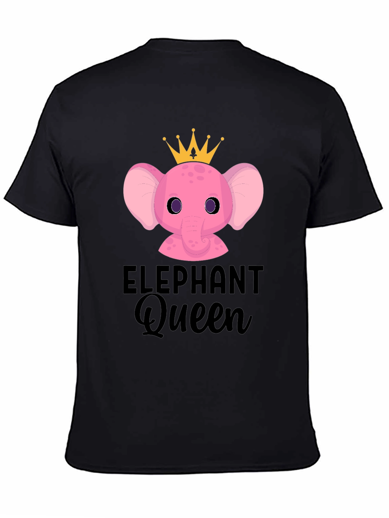 Elephant Queen T-Shirt - Cute Cartoon Design