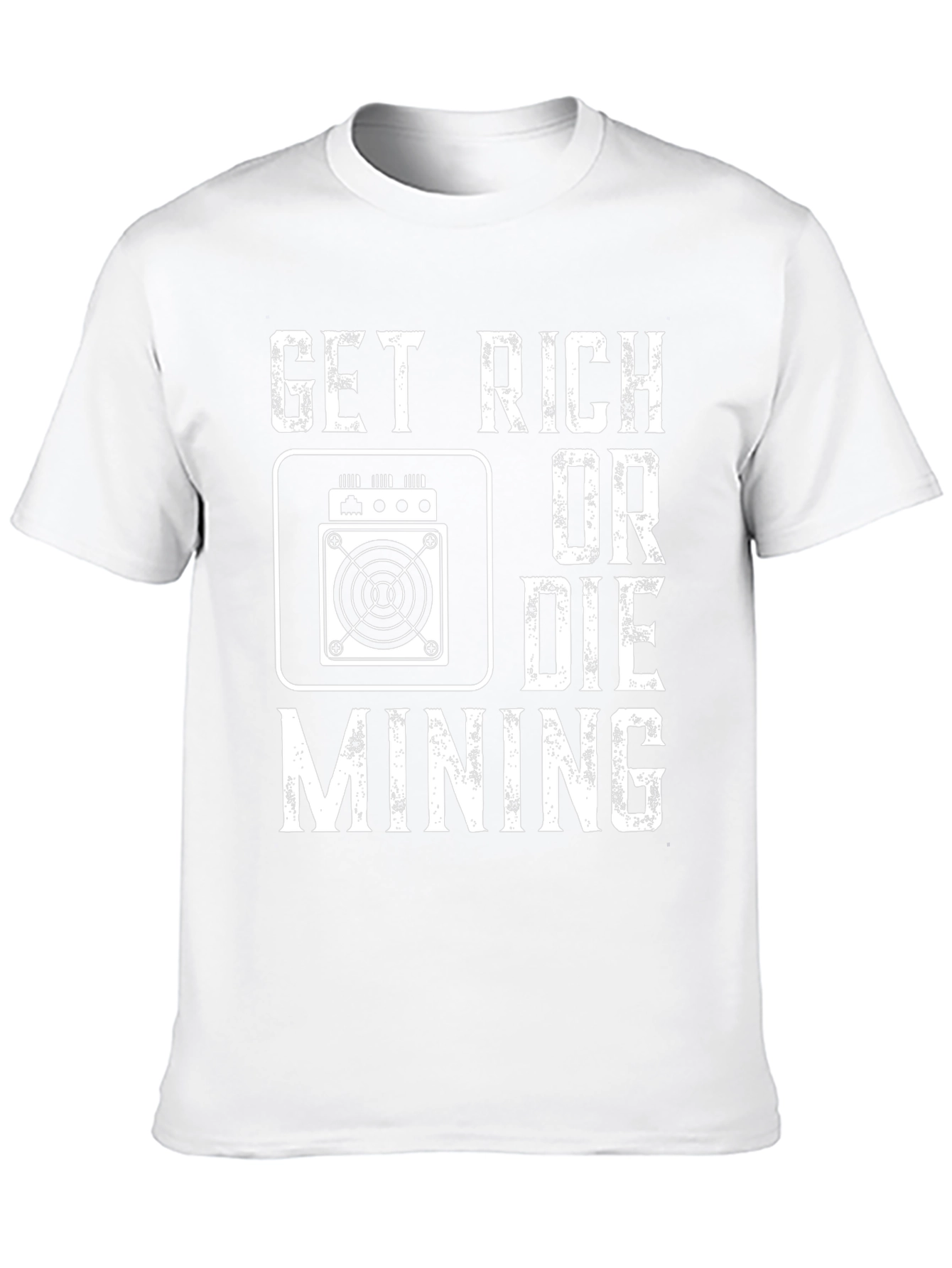 Get Rich or Die Mining Black T-Shirt
