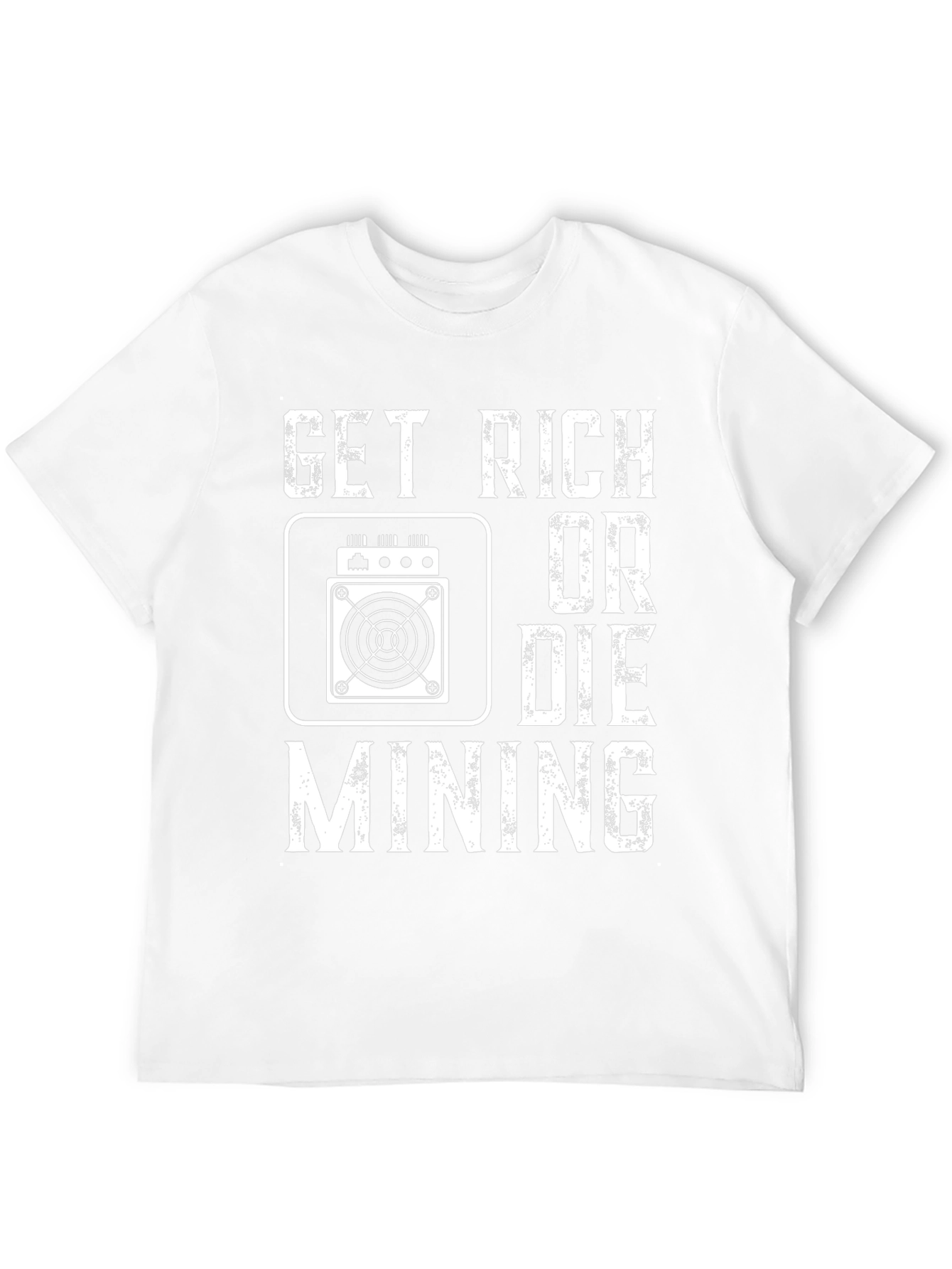Get Rich or Die Mining Black T-Shirt