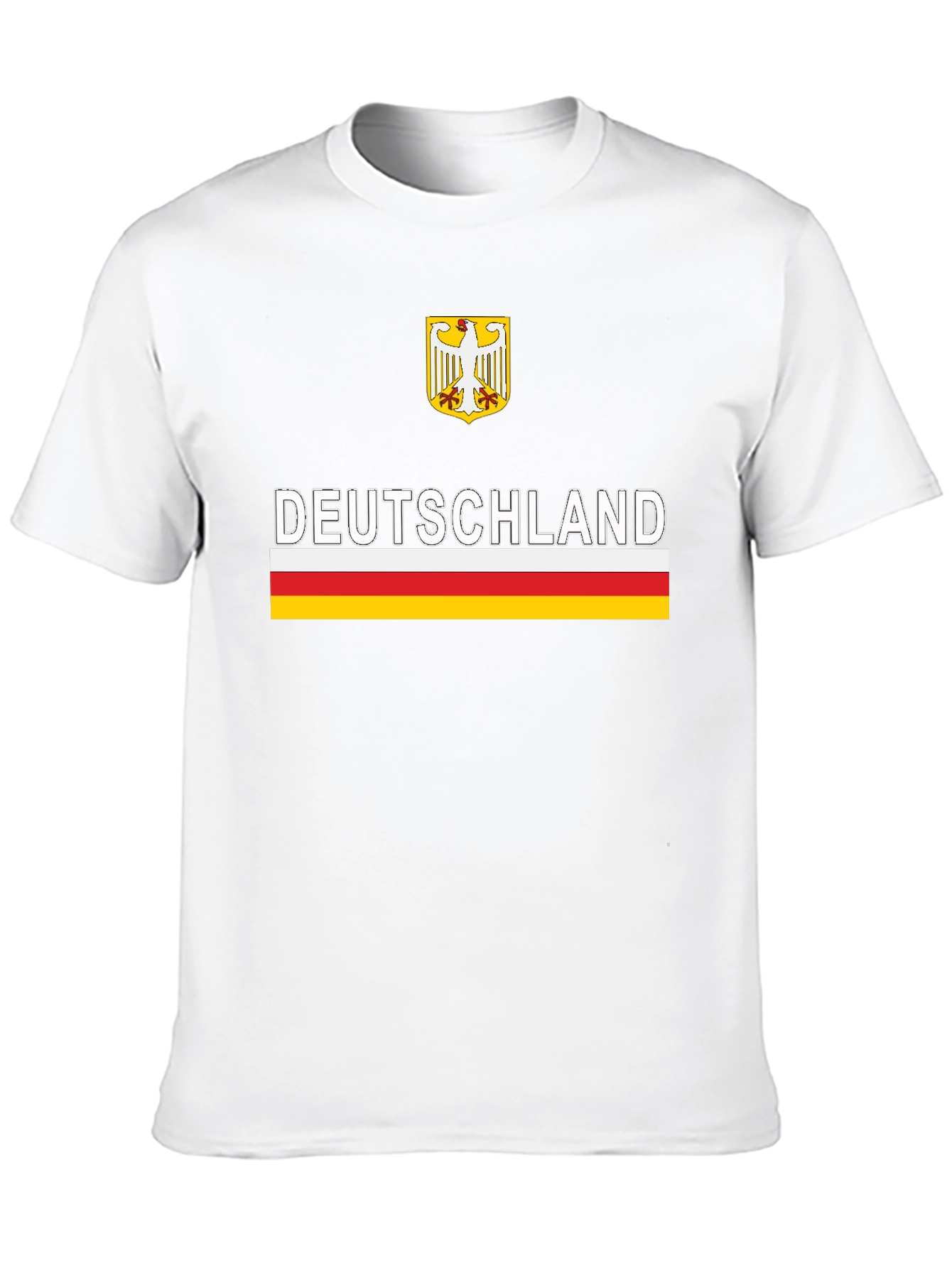 Deutschland Eagle Crest Graphic Tee - Black