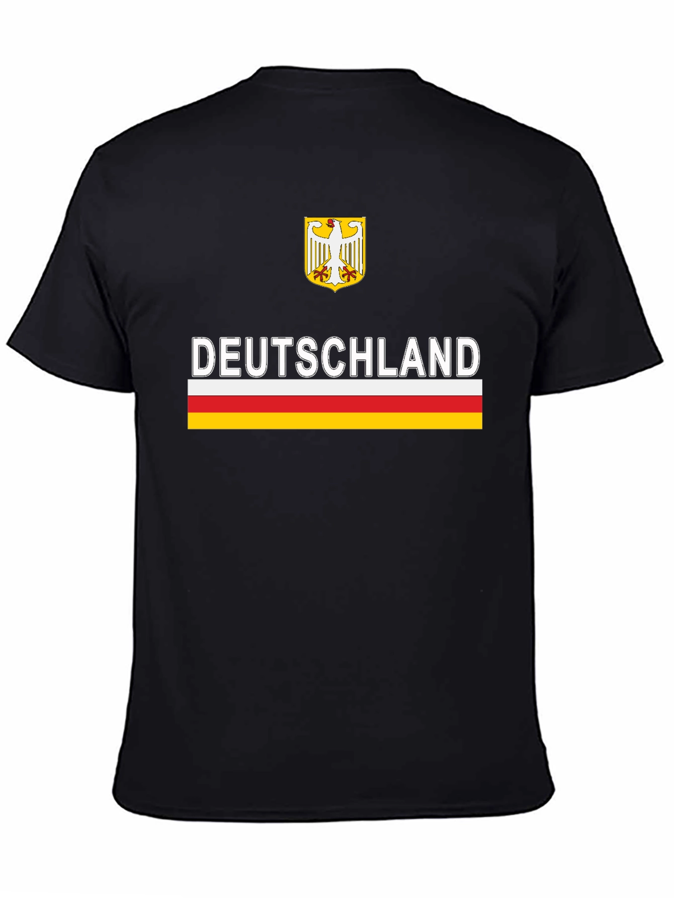Deutschland Eagle Crest Graphic Tee - Black