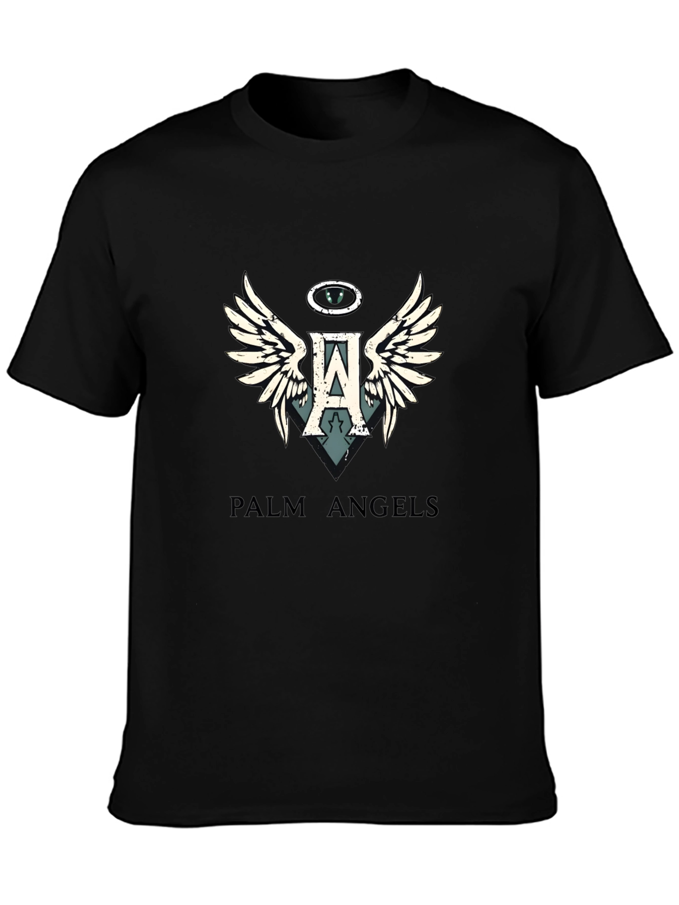Palm Angels Black Graphic Tee