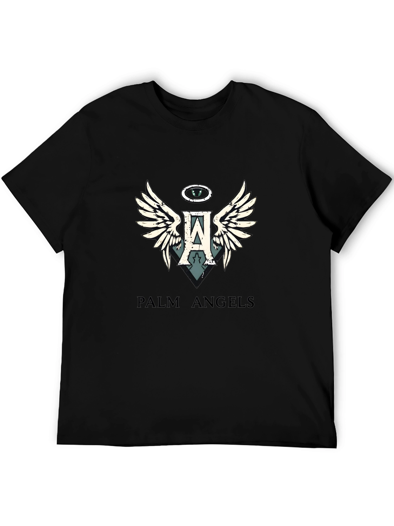 Palm Angels Black Graphic Tee