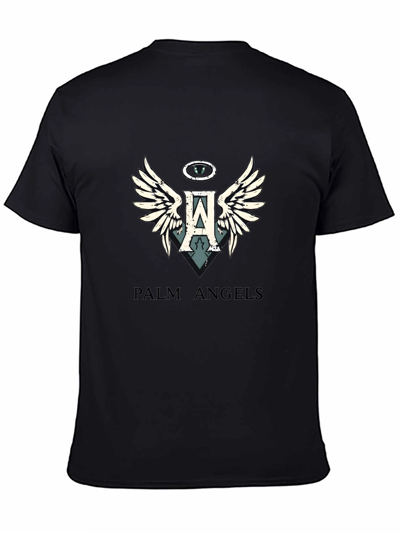 Palm Angels Black Graphic Tee