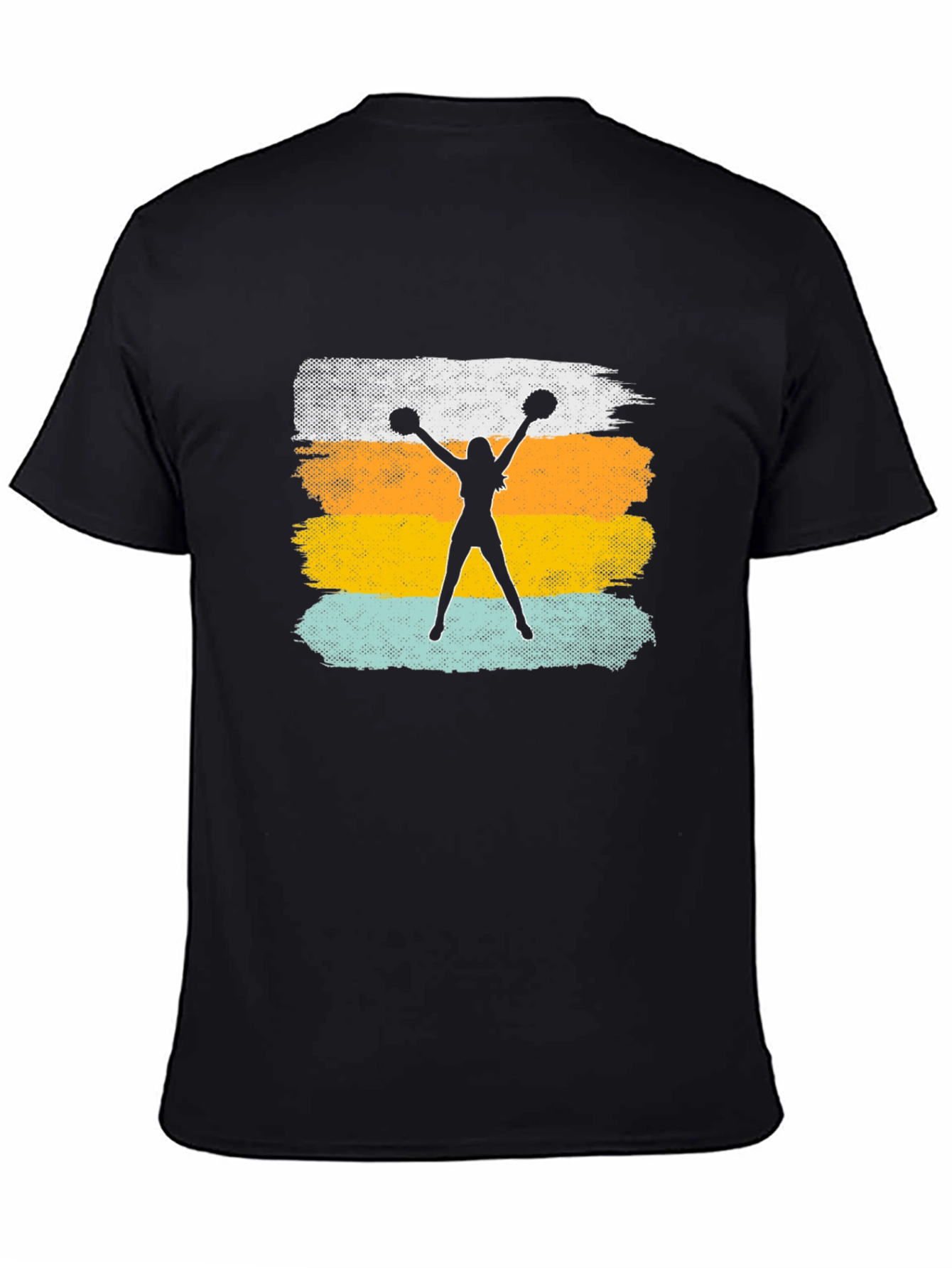 Cheerleader Silhouette Graphic T-Shirt